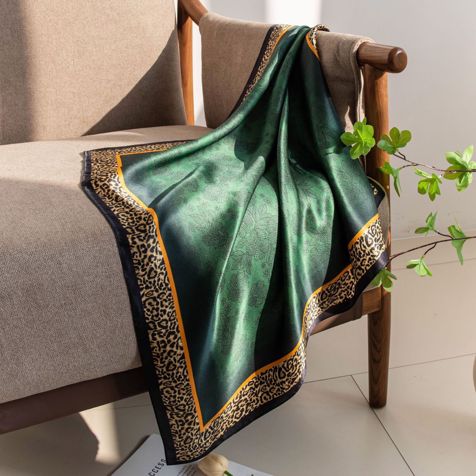 The Mulberry Silk Twill Square Scarf - Image 4