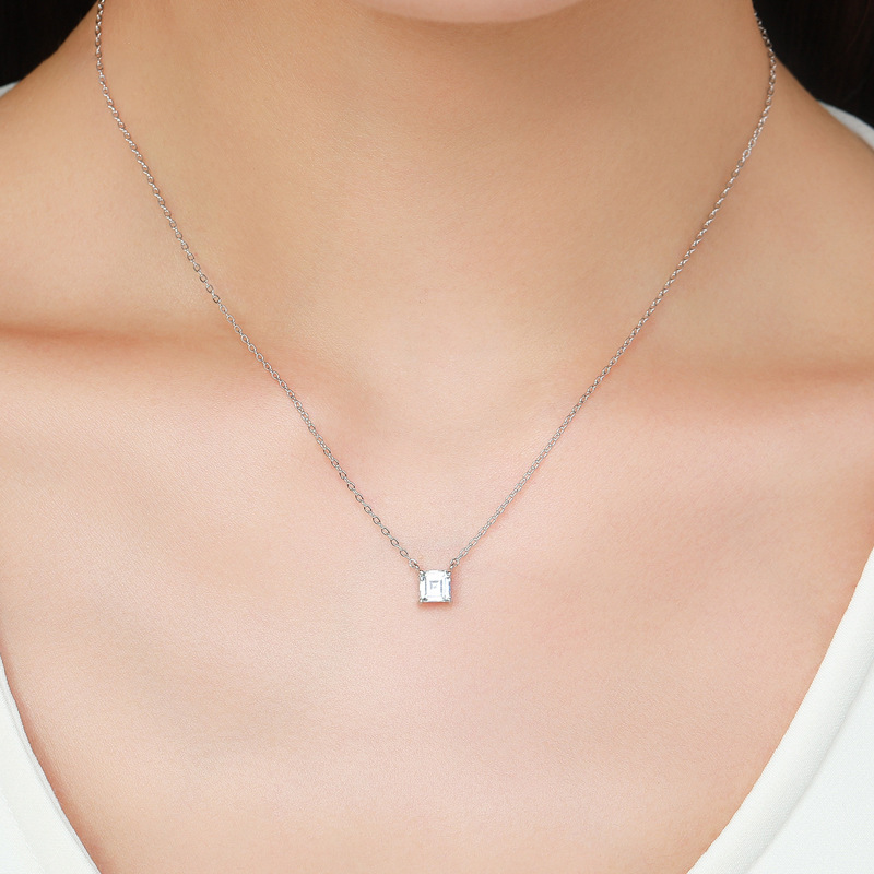 The S925 Sterling Silver Diamond Jewelry Set - Image 4