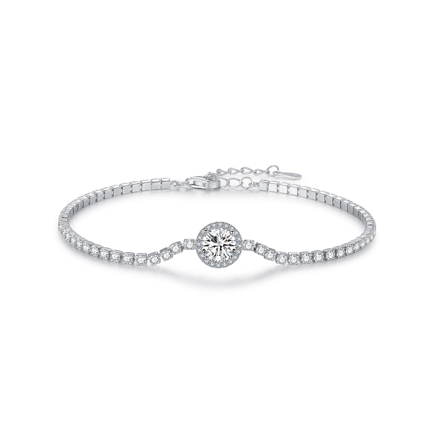 The S925 Sterling Silver Tennis Bracelet - Image 5