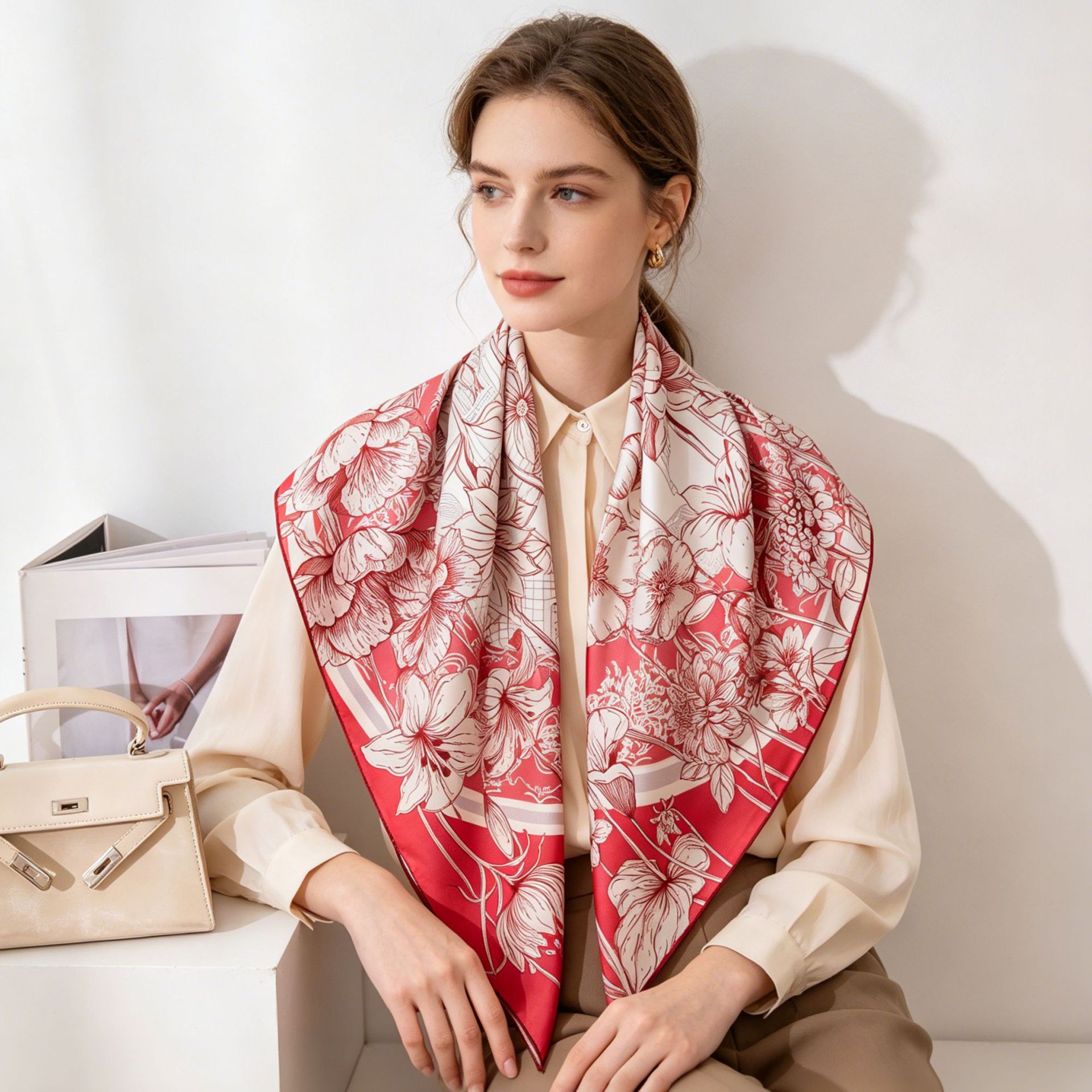 The Mulberry Silk Shawl for Air Conditioning