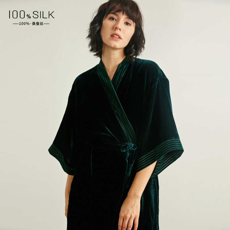 The Silk Velvet Thick Warm Housecoat