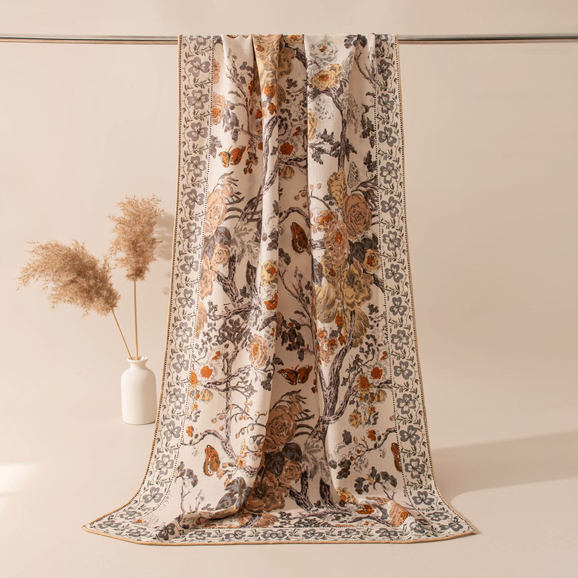 The Silk Wool Long Scarf for Spring and Autumn - Image 2