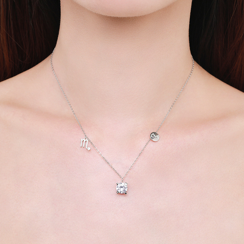 The S925 Sterling Silver Scorpio Collarbone Necklace - Image 2