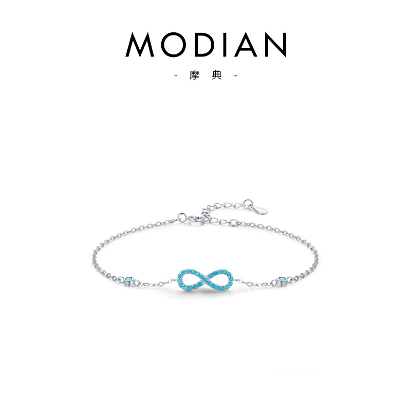 The S925 Sterling Silver Infinity Love Symbol Bracelet - Image 5