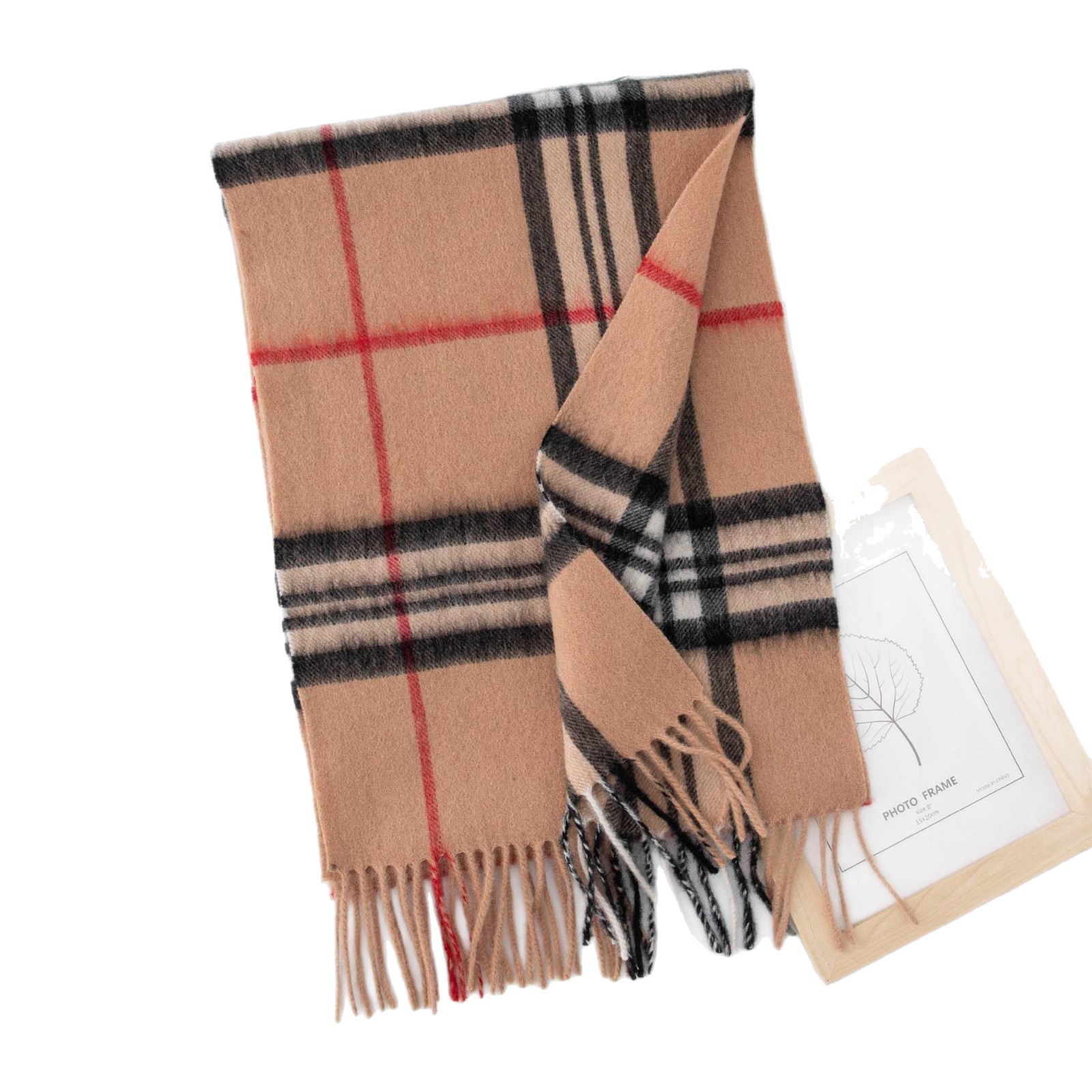 The Striped Plaid Wool Scarf and Shawl - Image 5
