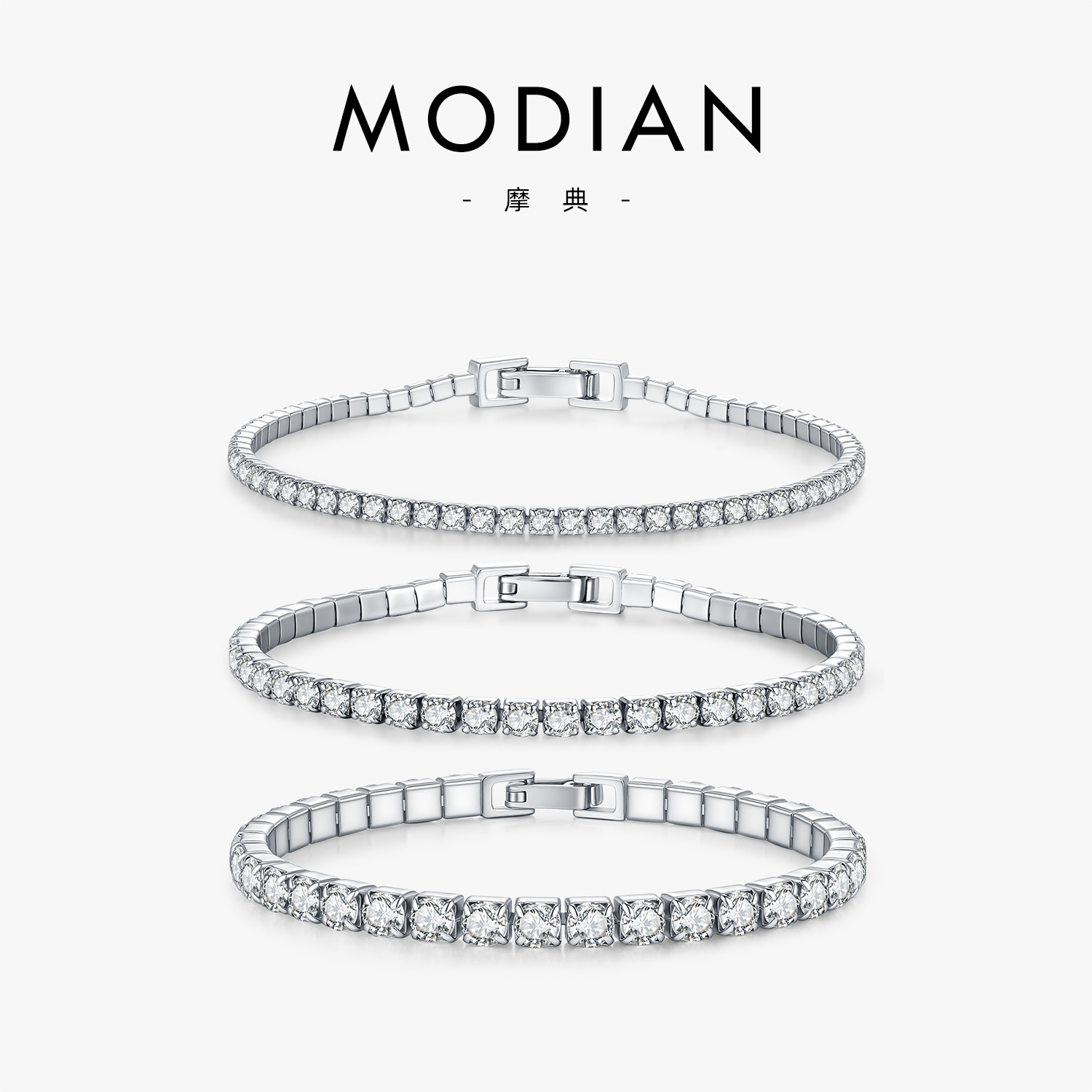 The S925 Sterling Silver Cubic Zirconia Tennis Bracelet