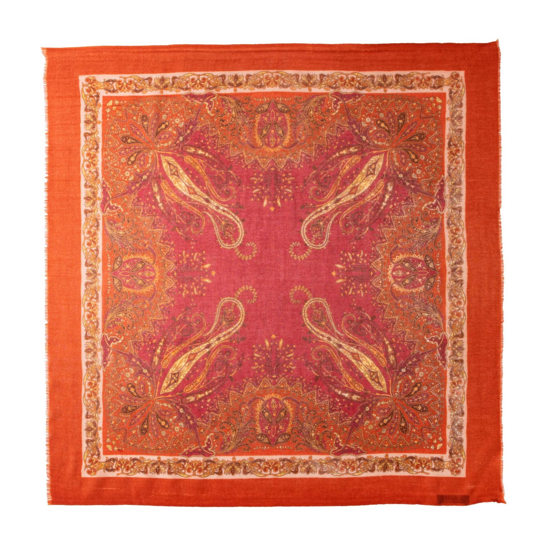 FHY25-7092-2 Wine Red Vintage Pattern