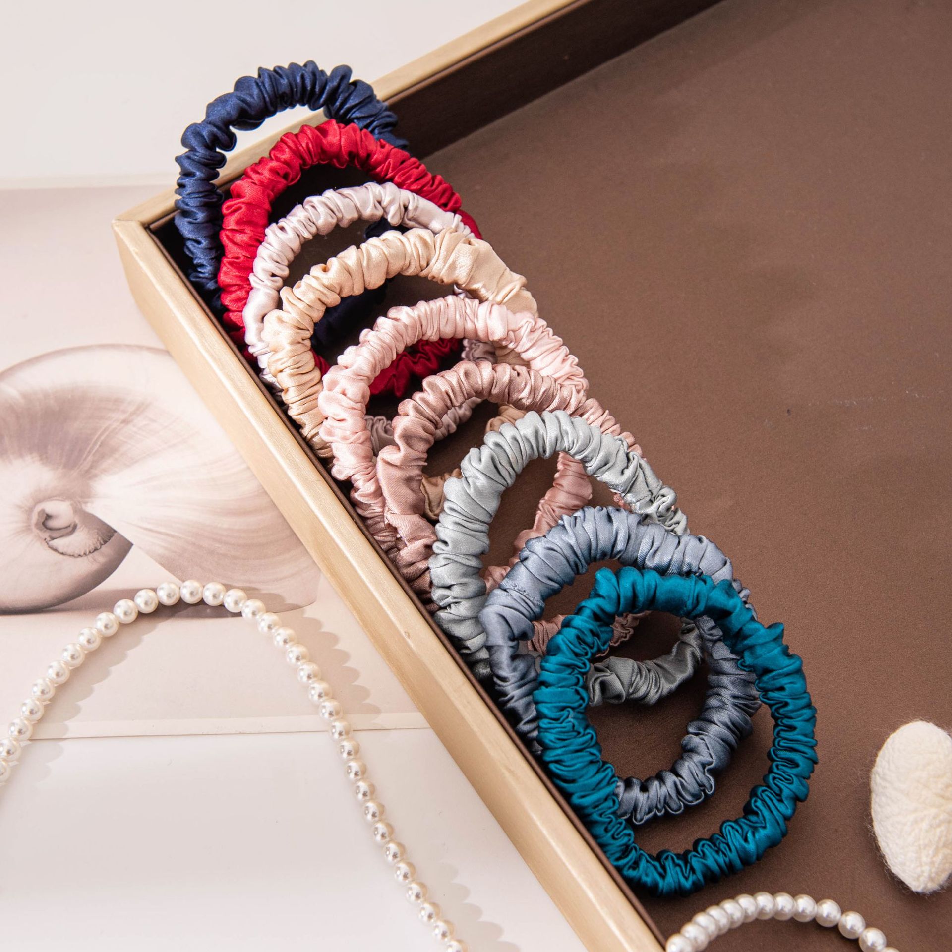 The 1cm Mulberry Silk Tiny Ponytail Holder