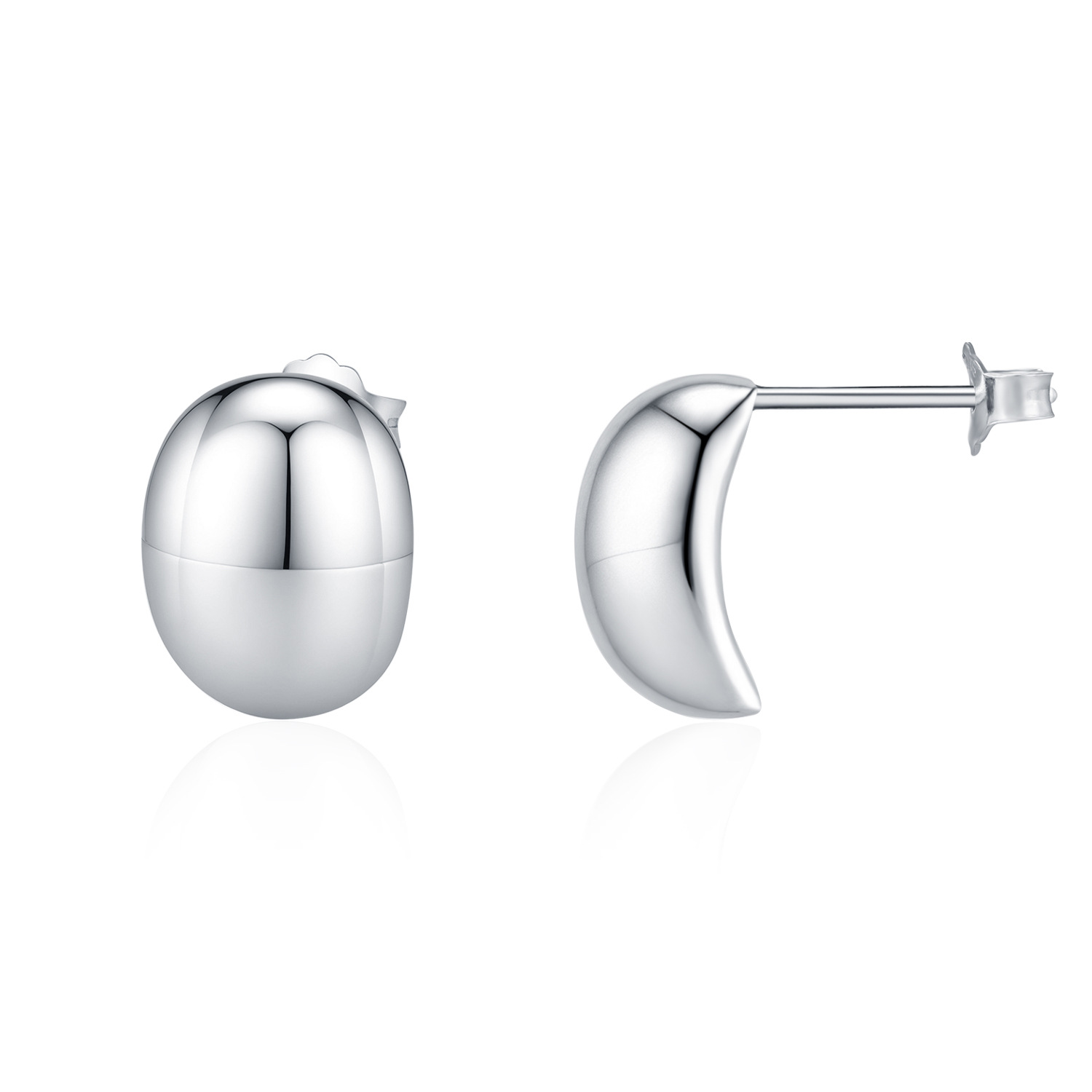 The S925 Silver Irregular Stud Earrings - Image 5