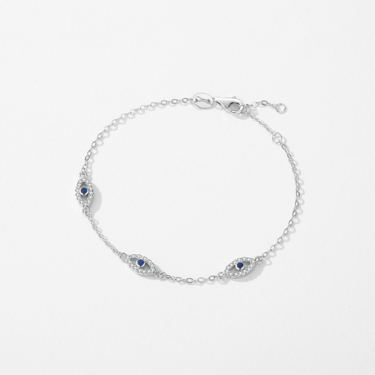 The S925 Sterling Silver Evil Eye Bracelet - Image 4