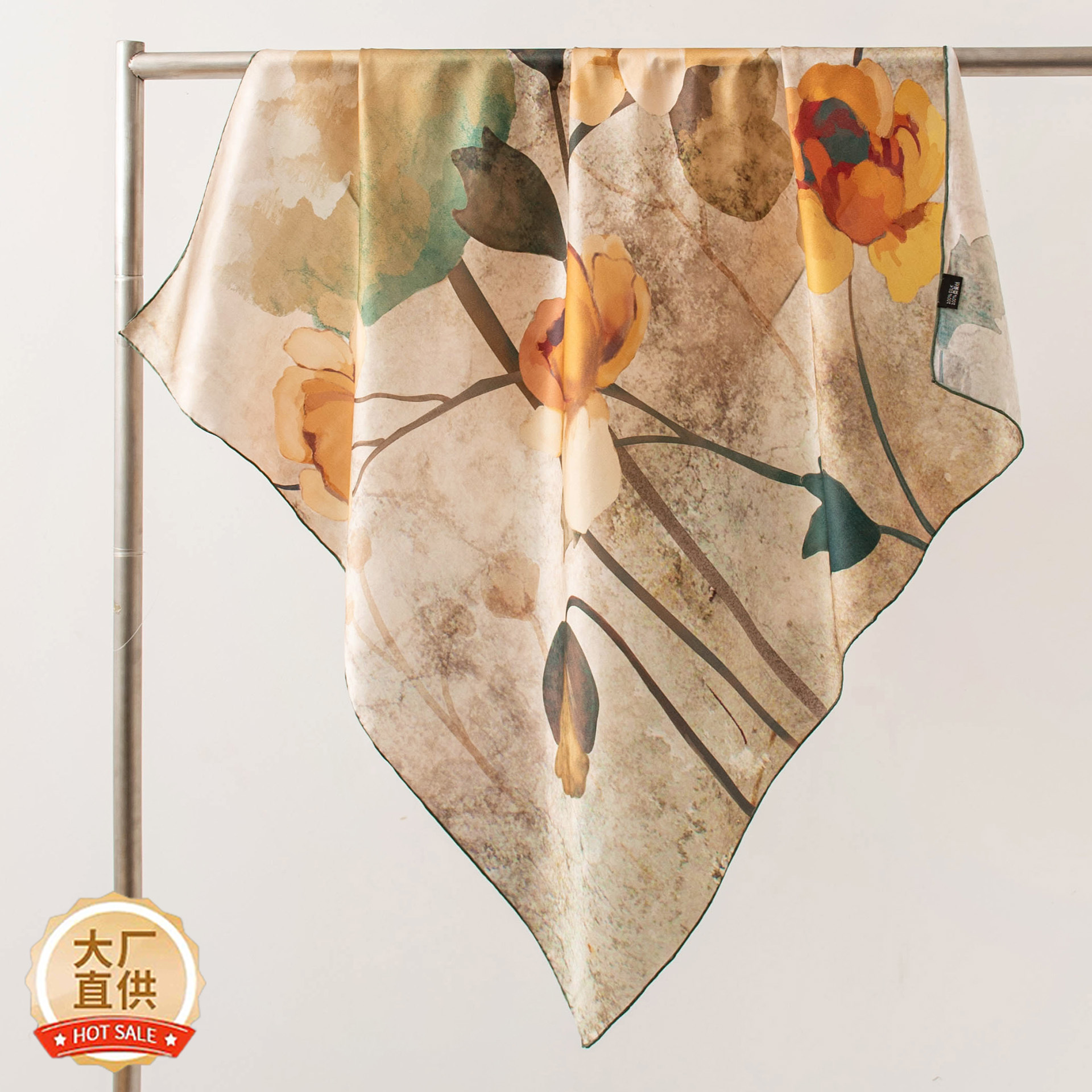 The Mulberry Silk Printed Neck Scarf