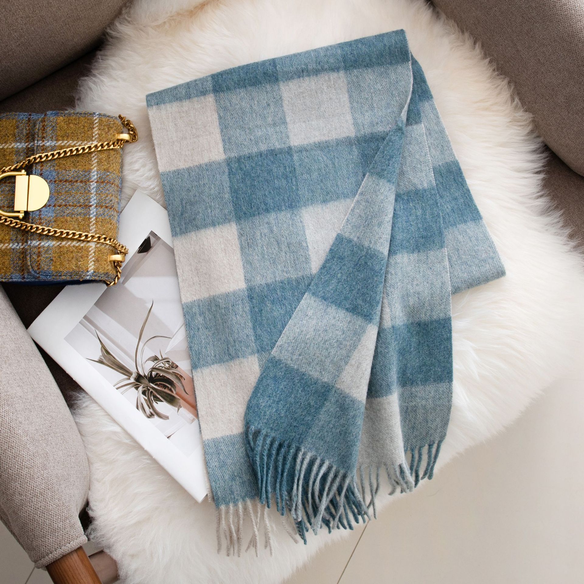 FHY24-7056-2 Sky Blue Plaid