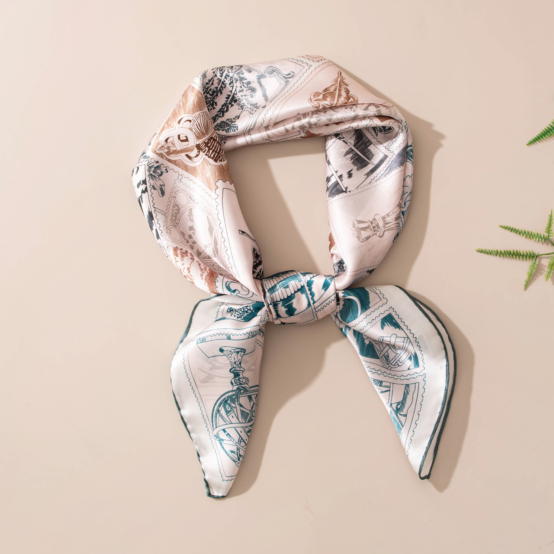 The Hand-Rolled Mulberry Silk Print Shawl - Image 4
