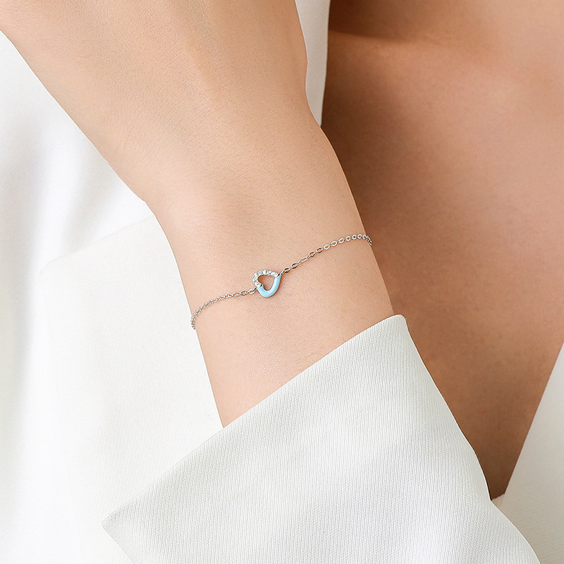 The Sterling Silver Heart Bracelet - Image 2