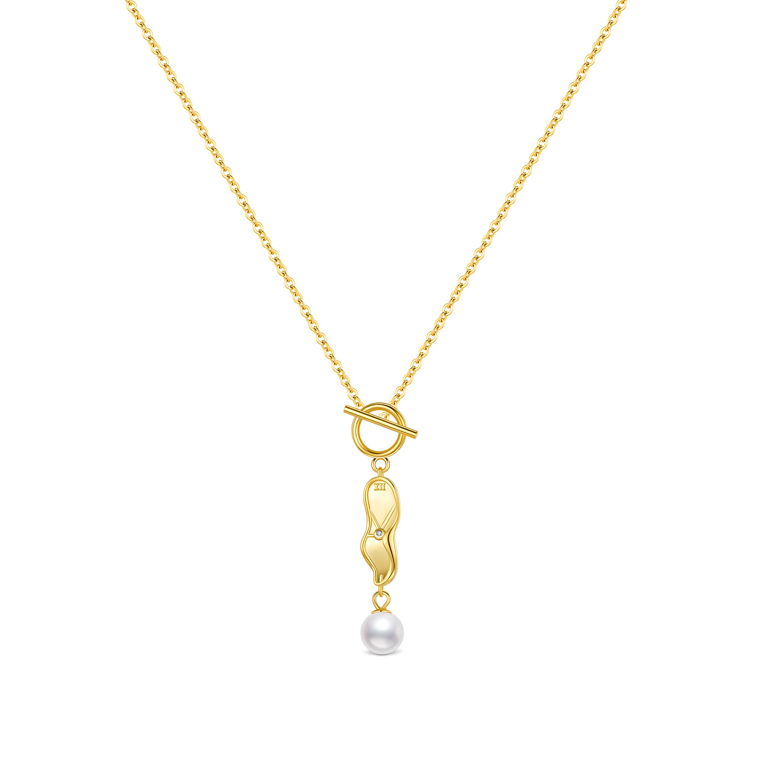 The S925 Silver French Crystal Pearl Necklace - Image 4