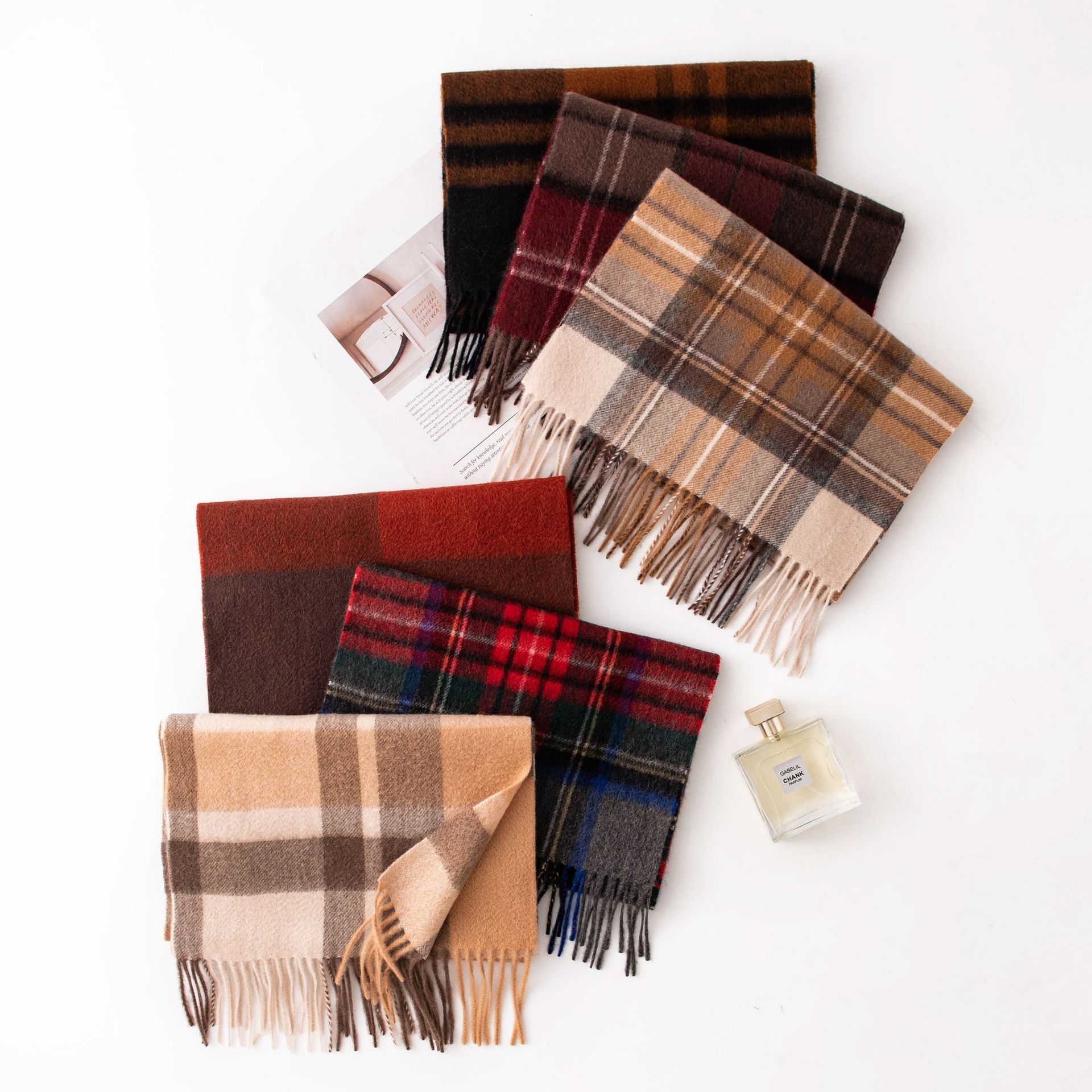 The Thick Cashmere Plaid Winter Scarf