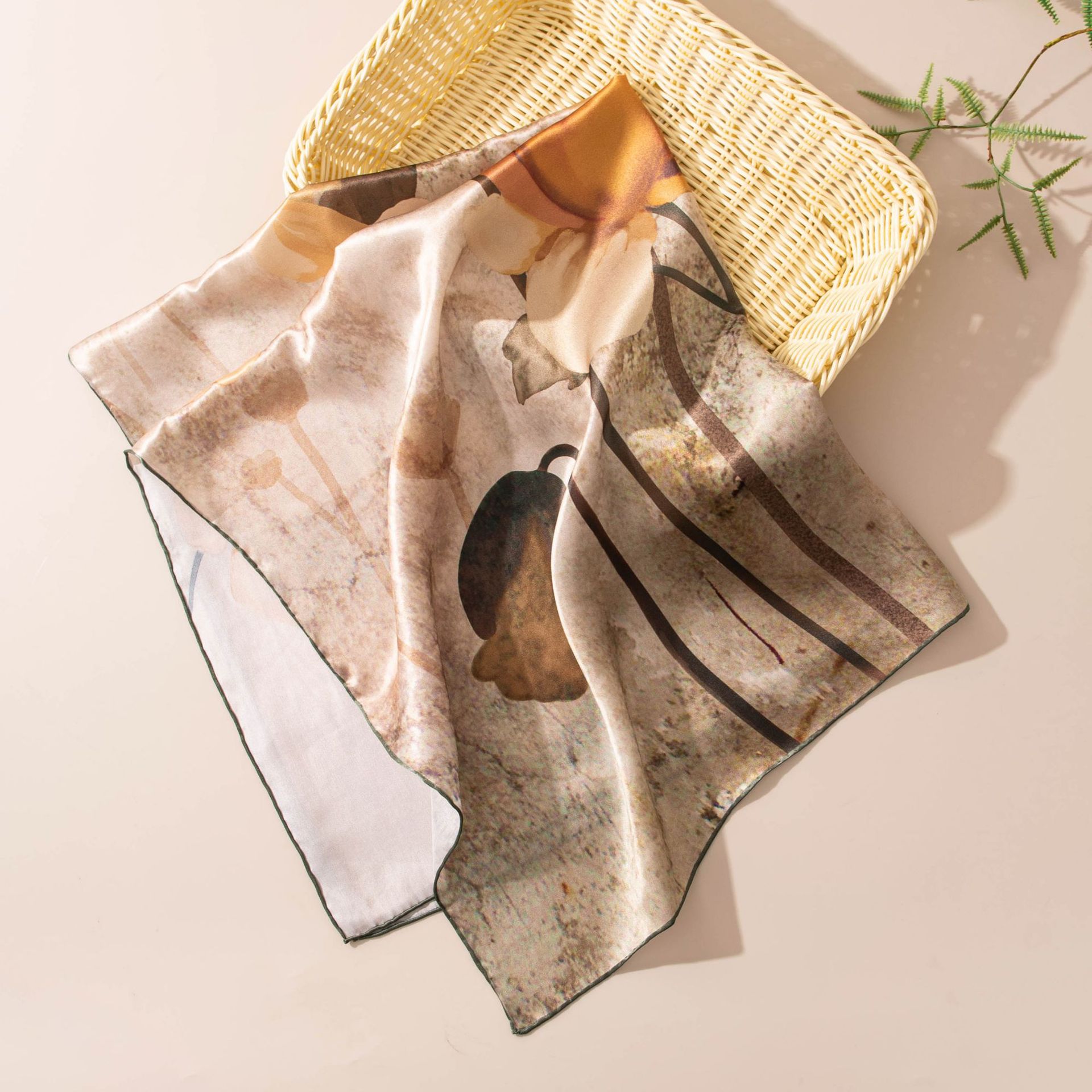 The Mulberry Silk Printed Neck Scarf - Image 4