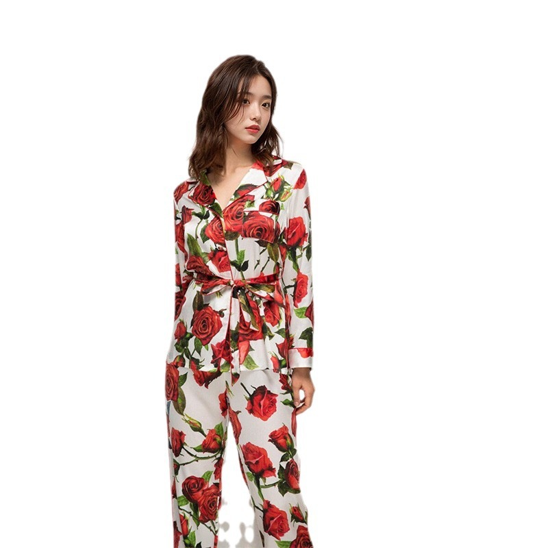 The 100% Mulberry Silk Long Sleeve Pajama Set - Image 5