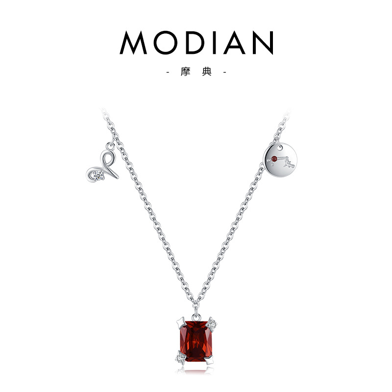 The S925 Sterling Silver Zircon Aries Collarbone Necklace - Image 5