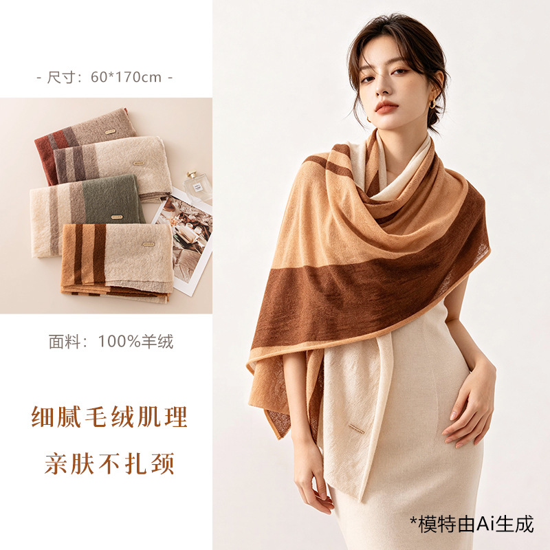 The Pure Cashmere Knit Long Scarf