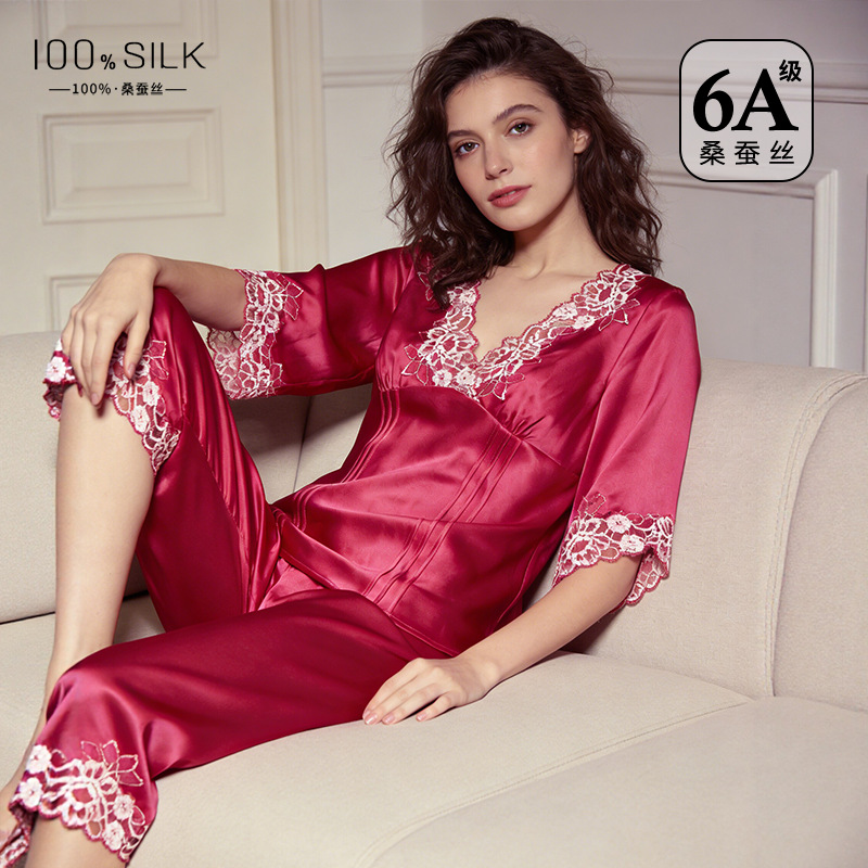 The 100% Mulberry Silk Pajama Set - Image 3