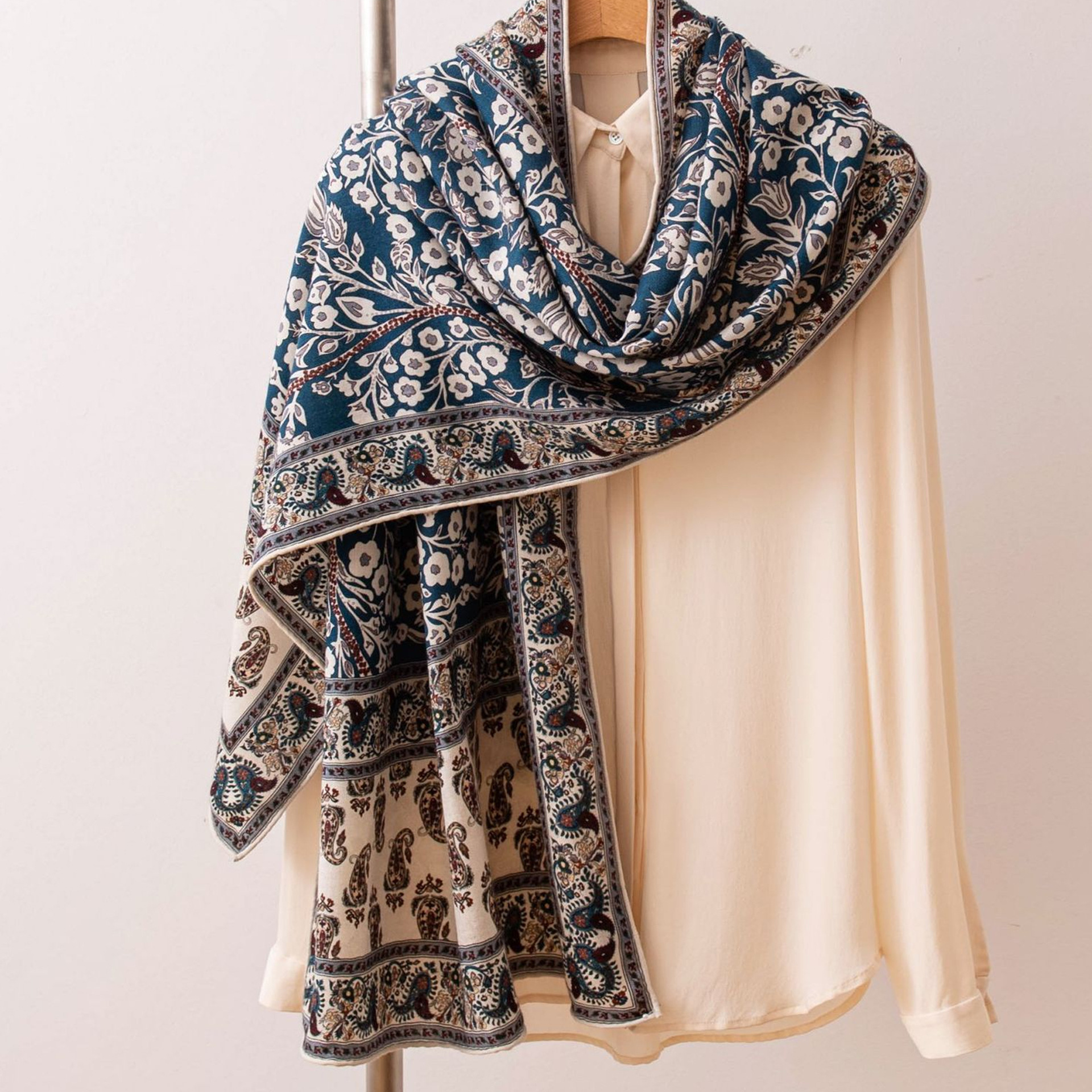 The Mulberry Silk Wool Shawl with Gift Box