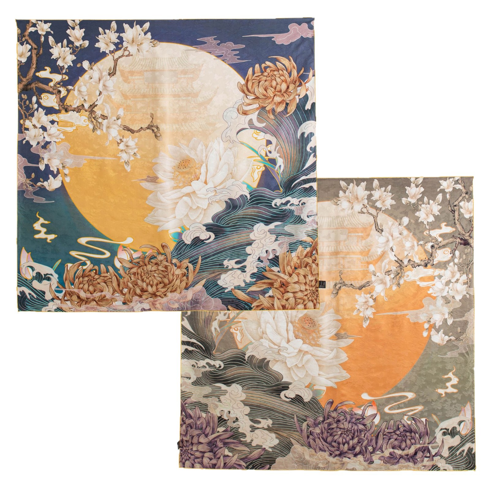 The Reversible Mulberry Silk Square Scarf - Image 5