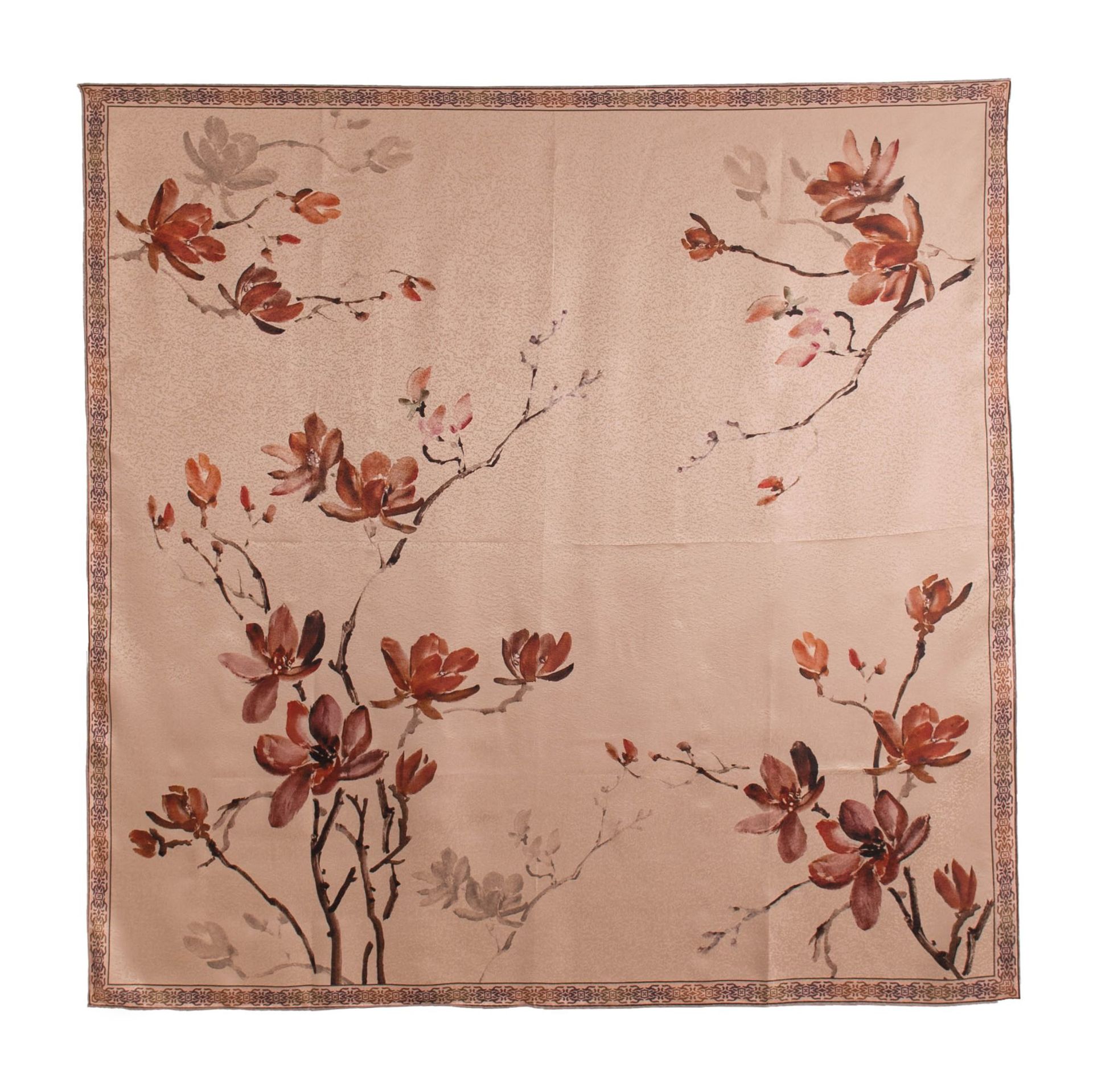 The Double-Sided Printed Mulberry Silk Wrap - Image 5