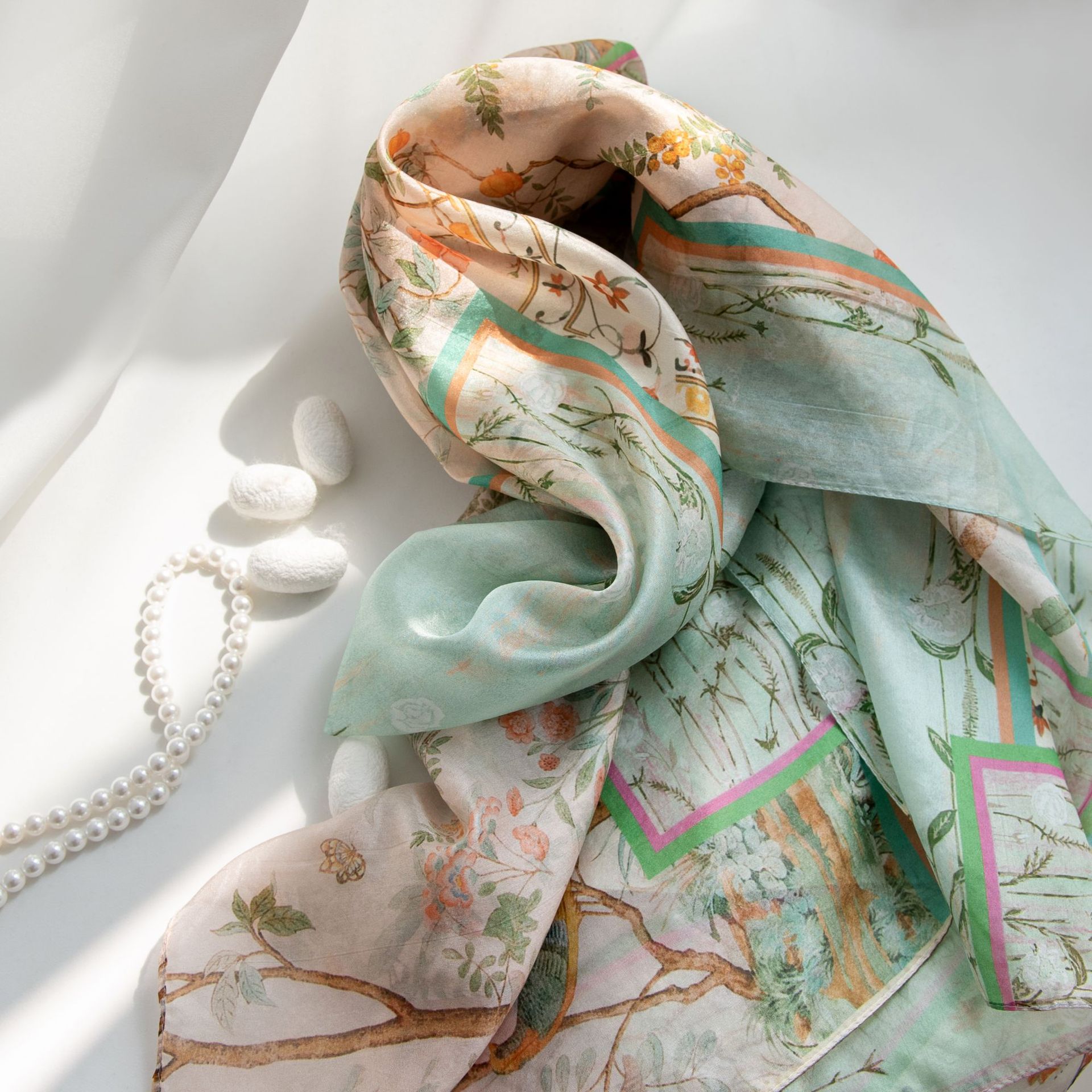 The Mulberry Silk Ring Scarf - Image 3