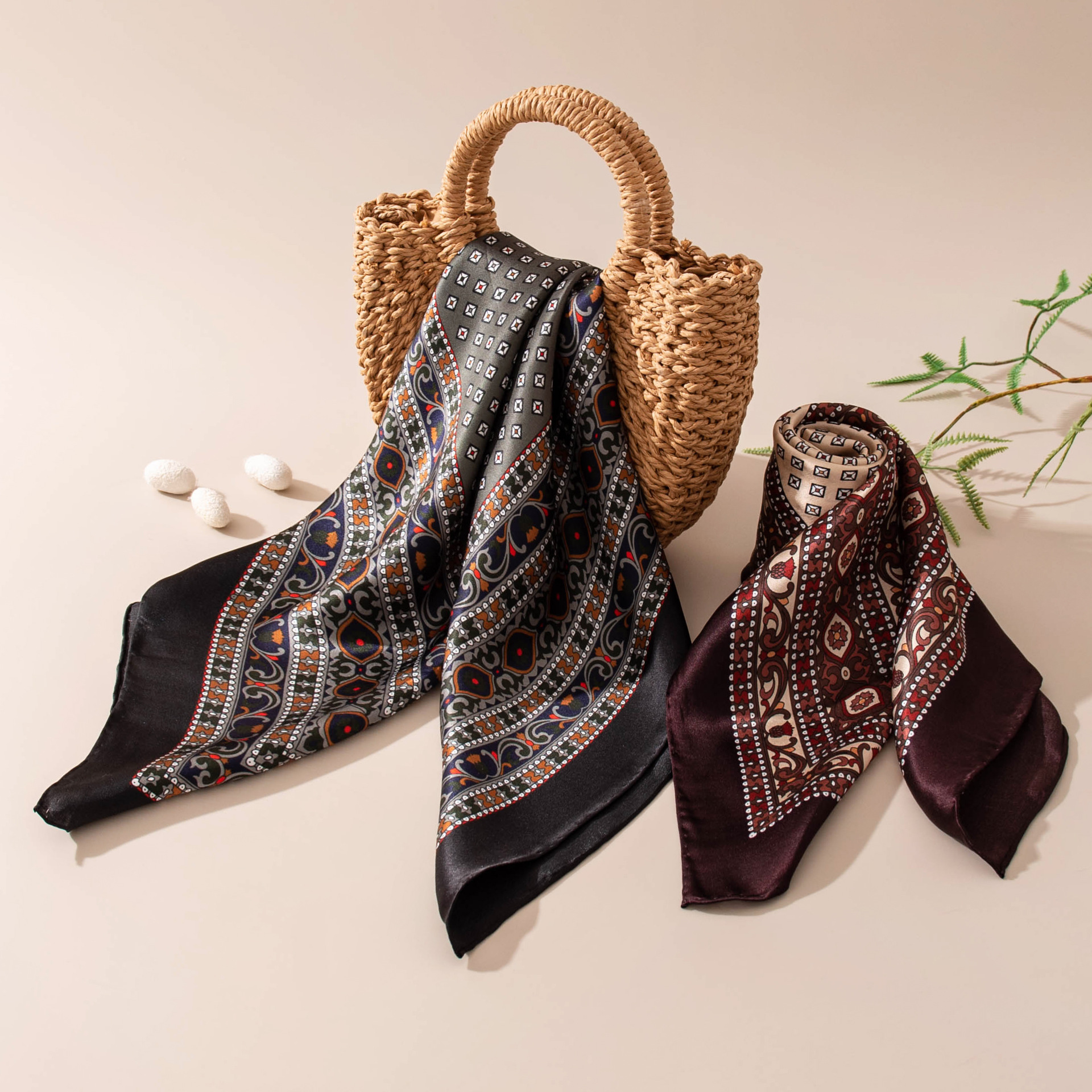 The Pure Silk Square Neck Scarf - Image 3