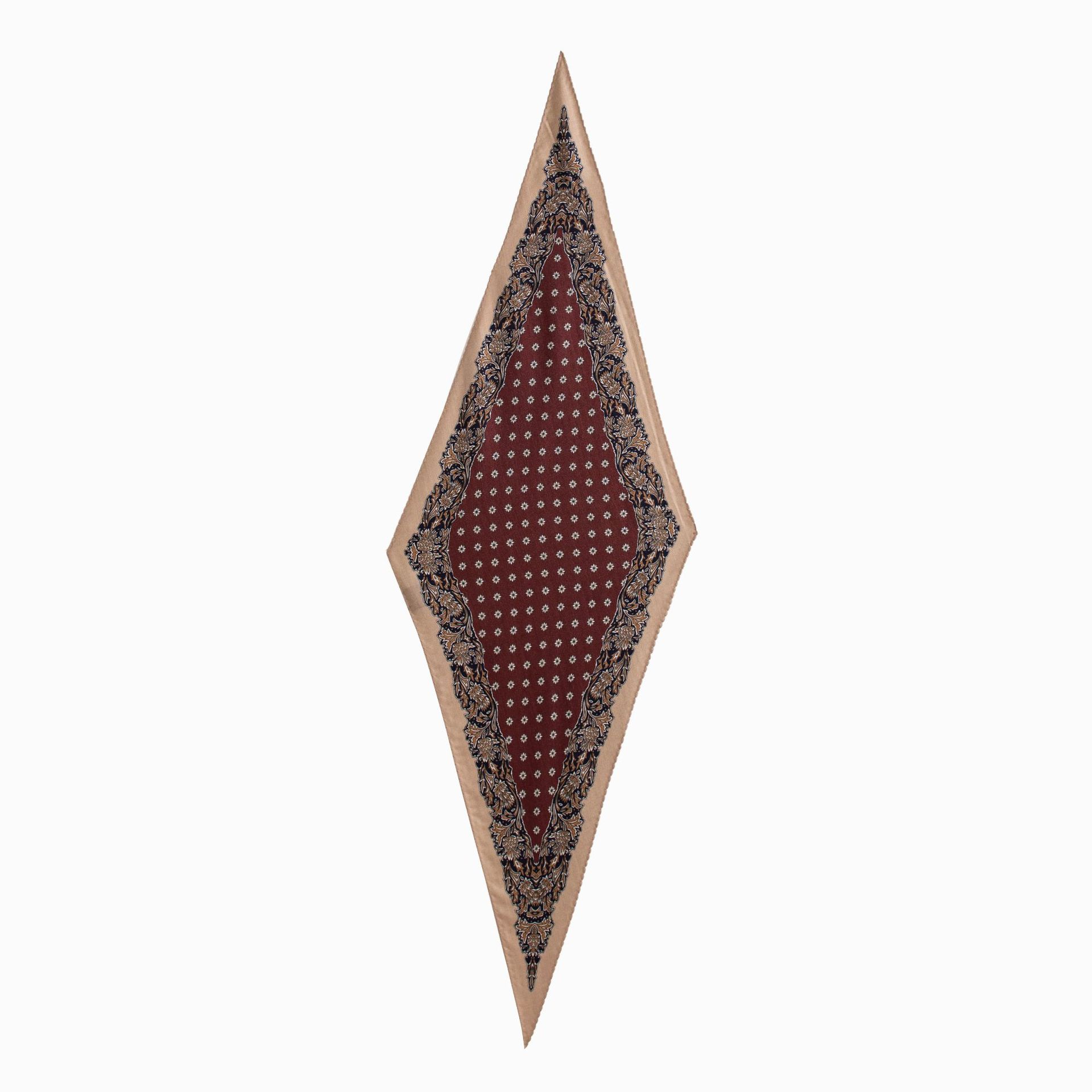 The Diamond Silk Wool Lace Neck Scarf - Image 5