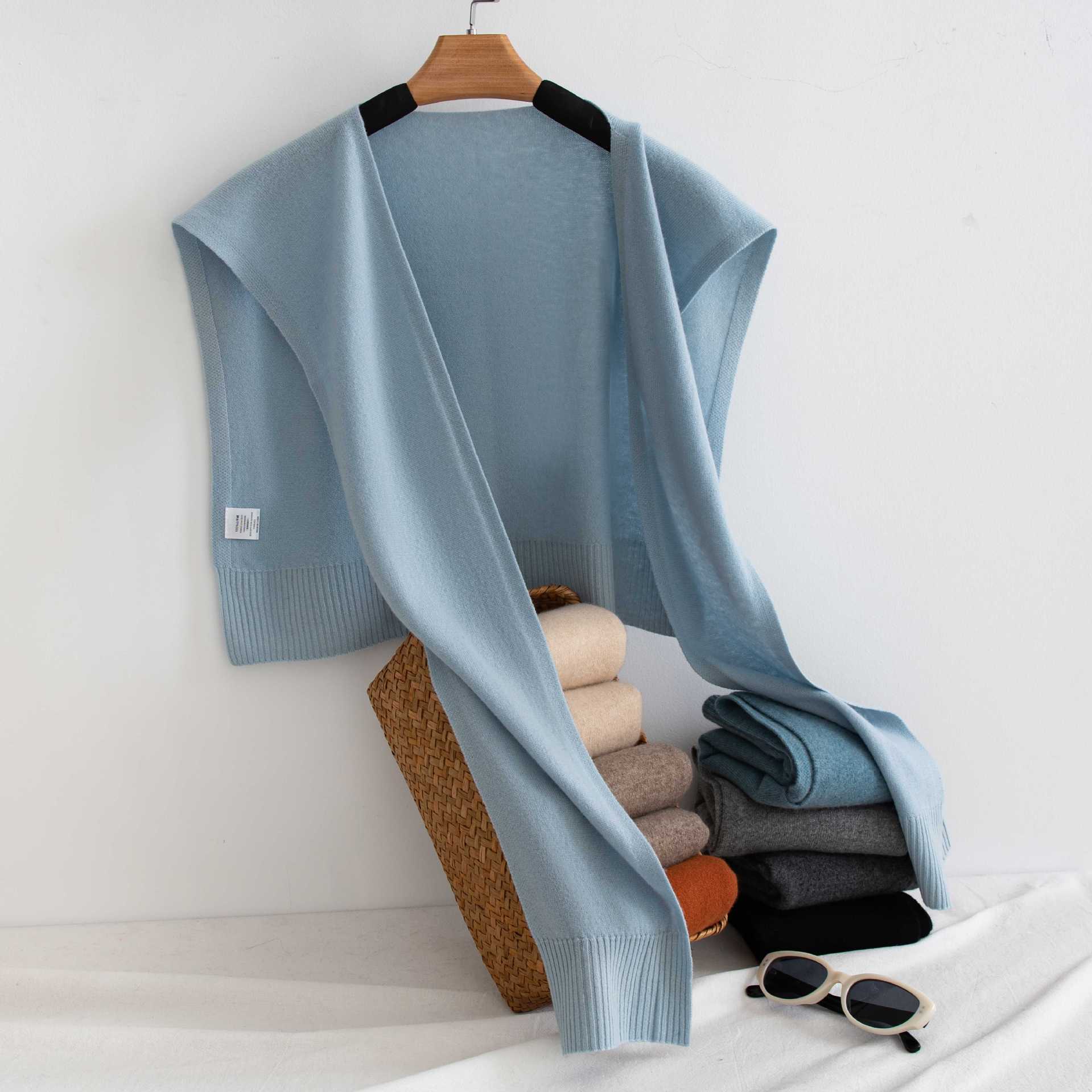 The Cashmere Knit Shawl Wrap - Image 4