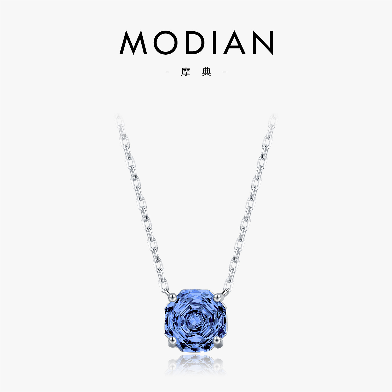 The S925 Sterling Silver Tanzanite Rose Cut Collarbone Chain