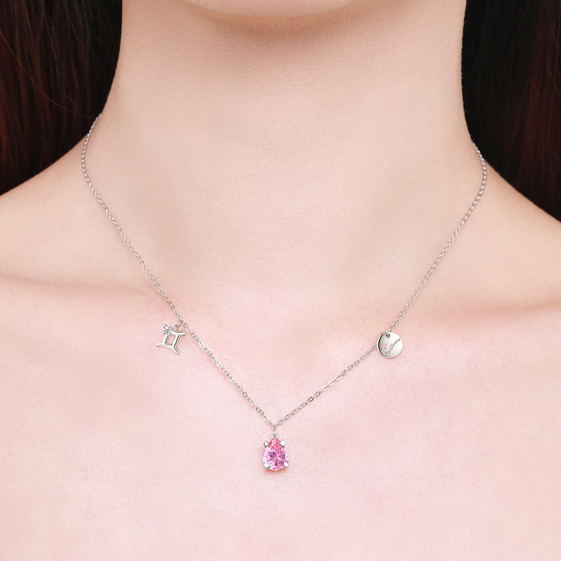 The 925 Sterling Silver Gemini Collarbone Chain - Image 2