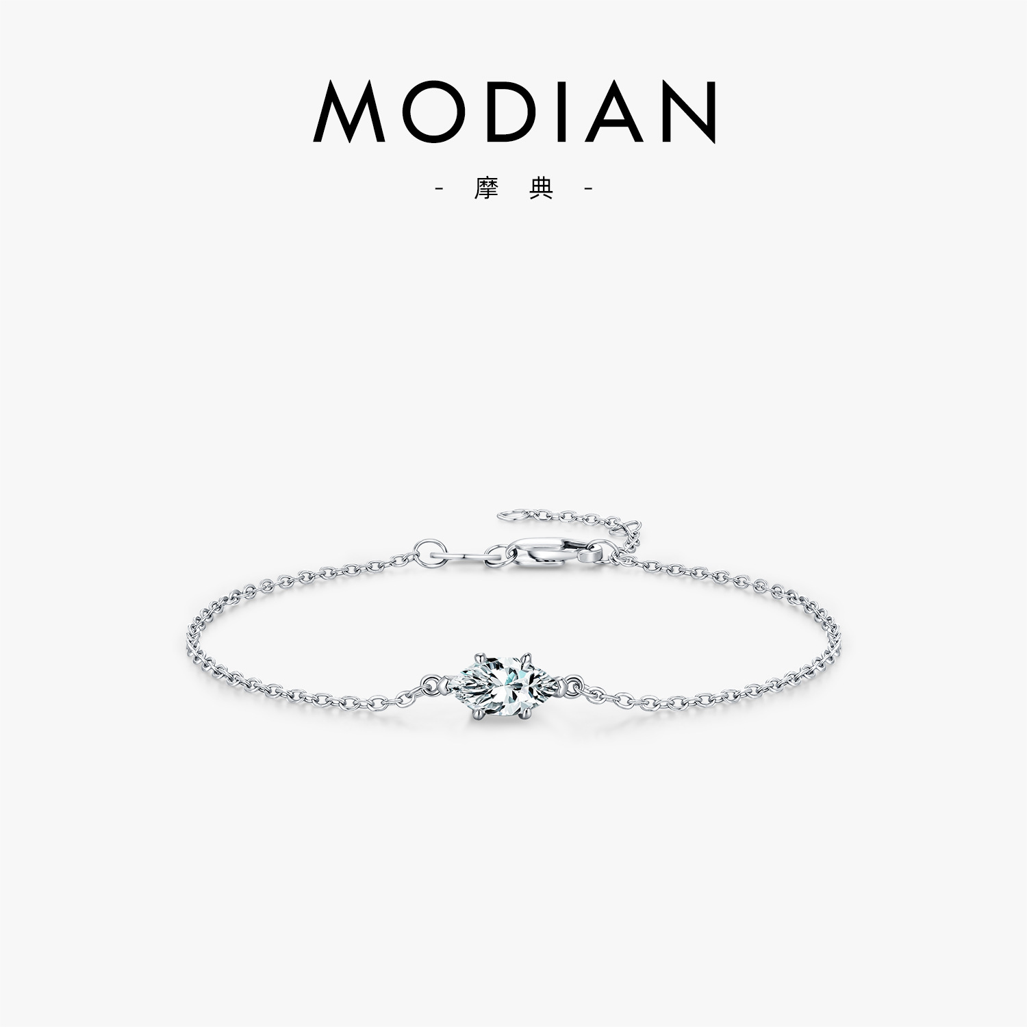 The Moissanite S925 Sterling Silver Sparkling Bracelet