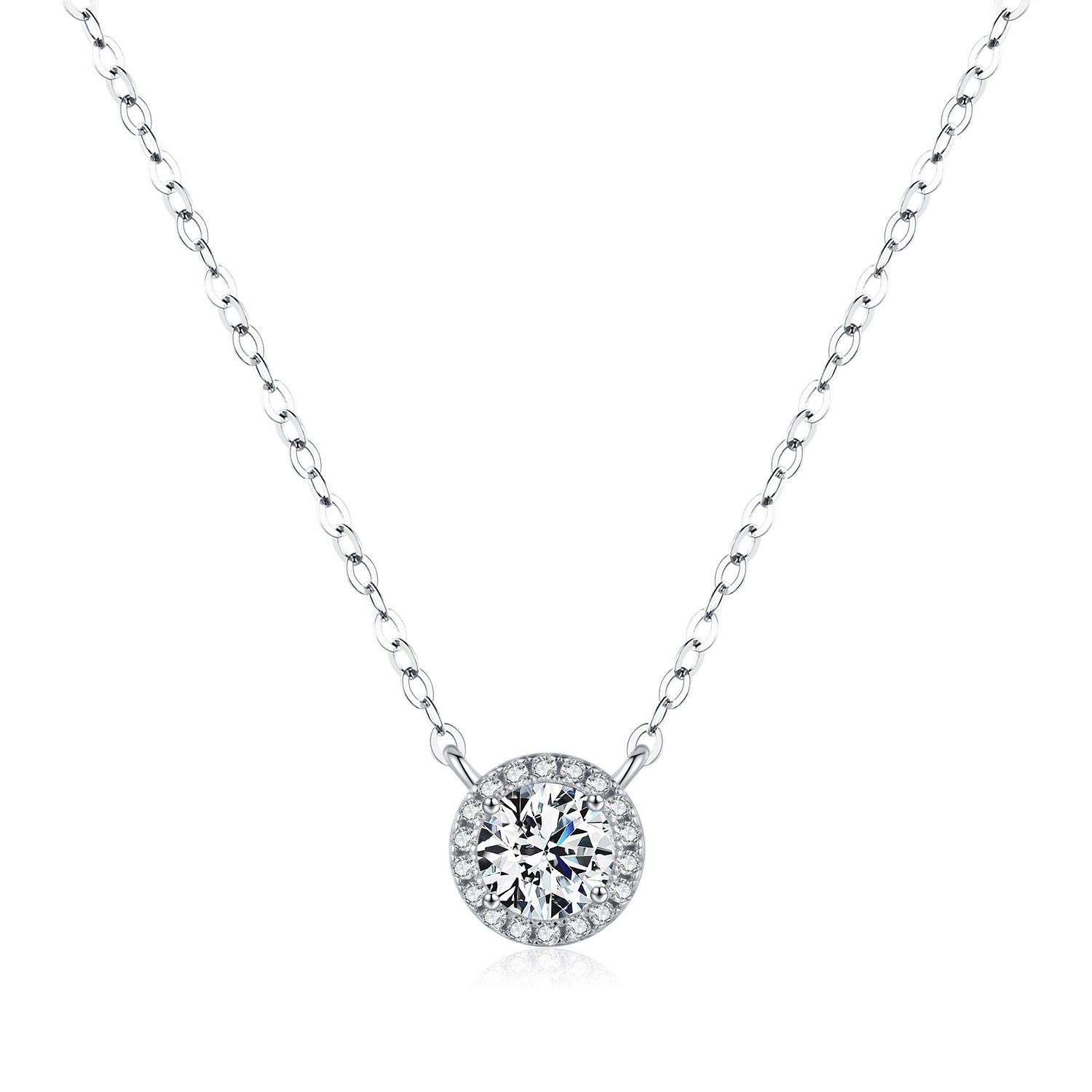 The D Color Moissanite S925 Sterling Silver Necklace - Image 5