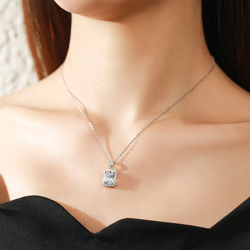 The Sterling Silver Zircon Necklace - Image 2