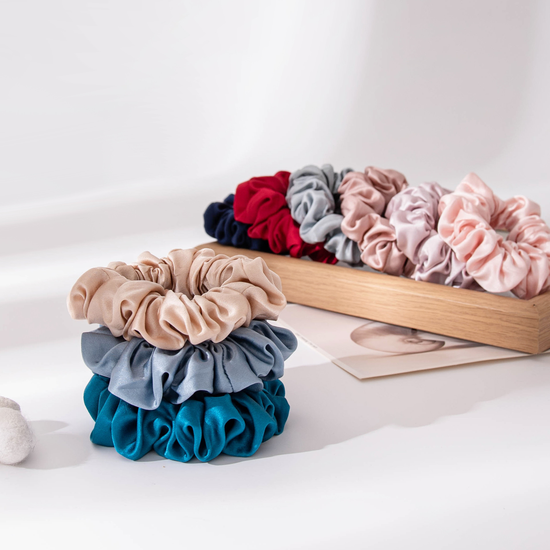 The Mulberry Silk Satin Scrunchie Hair Tie