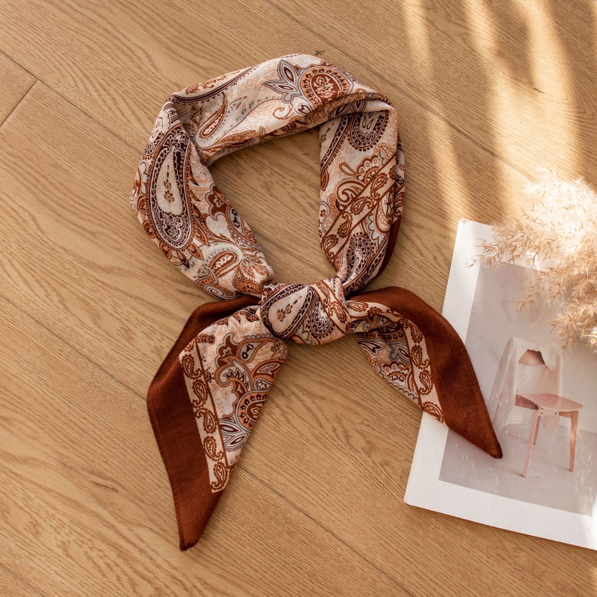 The Vintage Cashmere Print Square Scarf