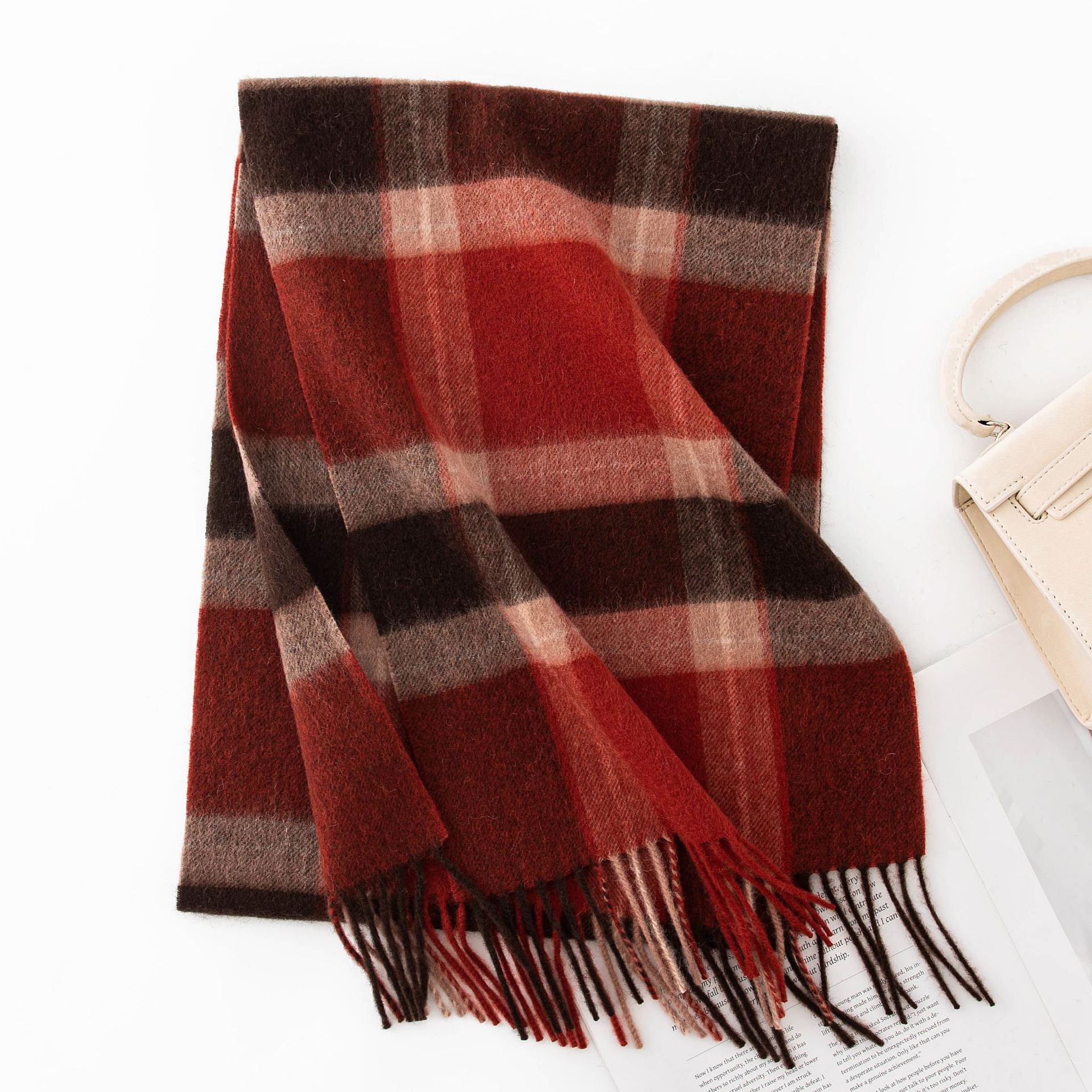 FHY24-7036-1 Red Coffee Plaid