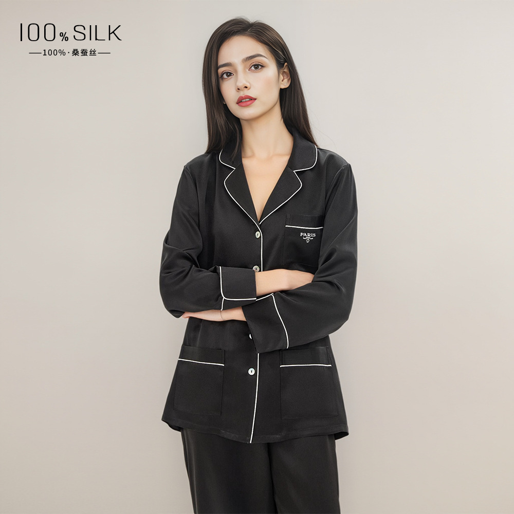 The 19 Momme 100% Mulberry Silk Lounge Set - Image 3