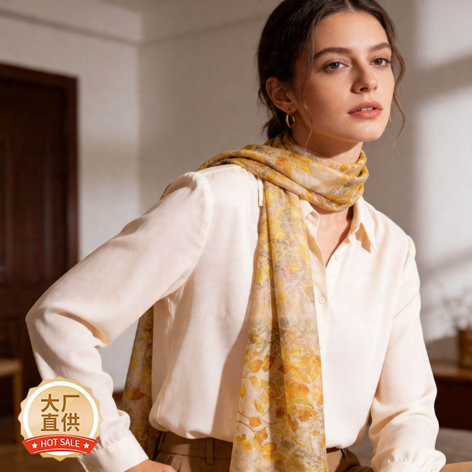 The Silk Long Shawl