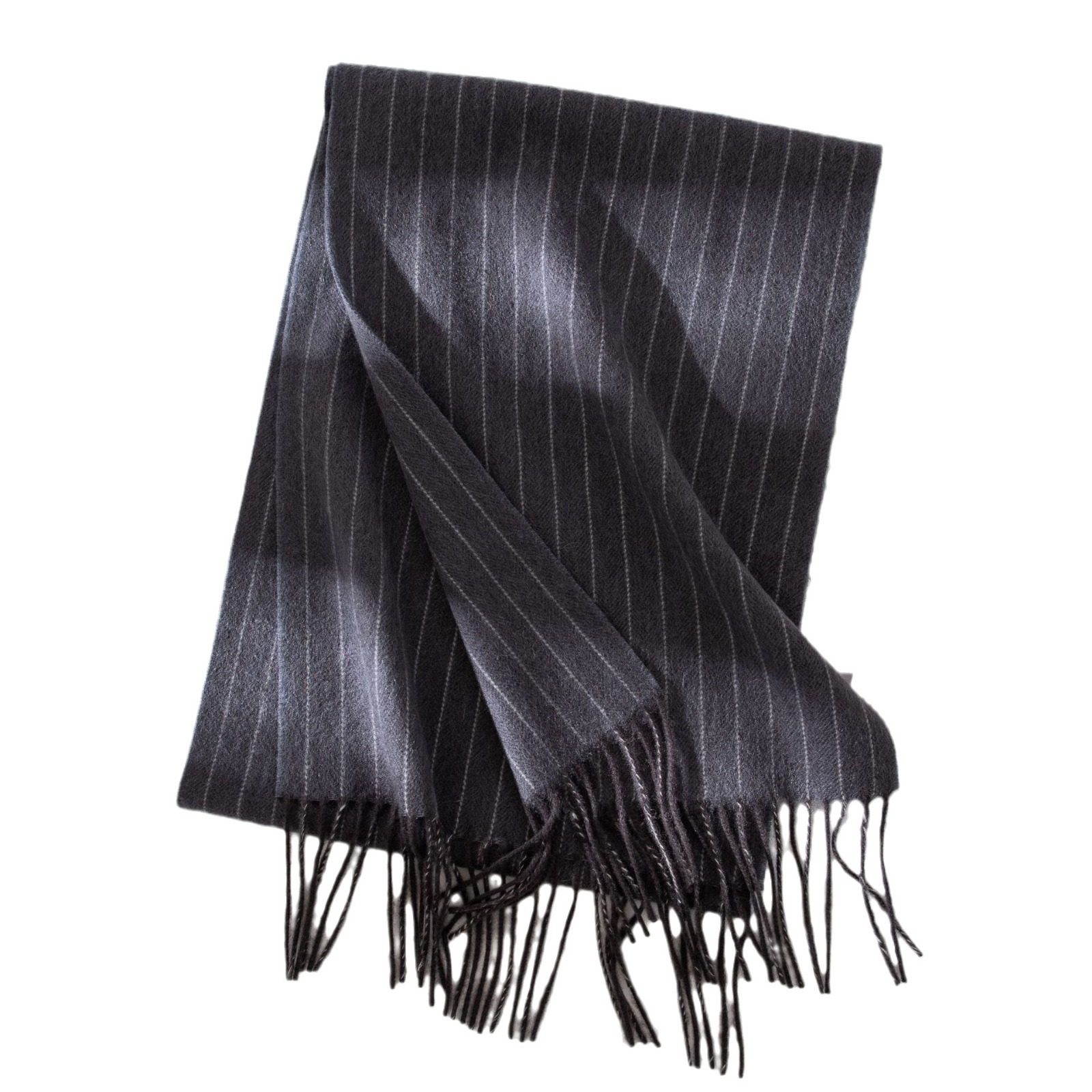 The Striped Wool Long Shawl - Image 5