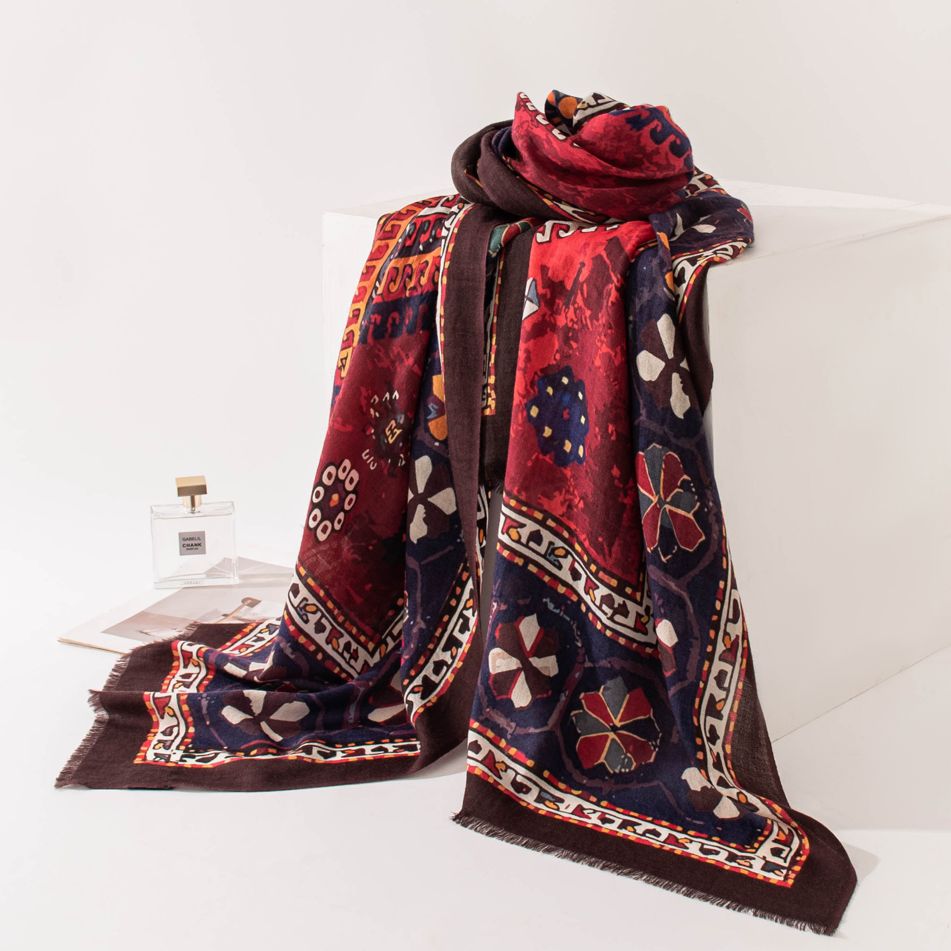 The Water-Soluble Wool Long Scarf