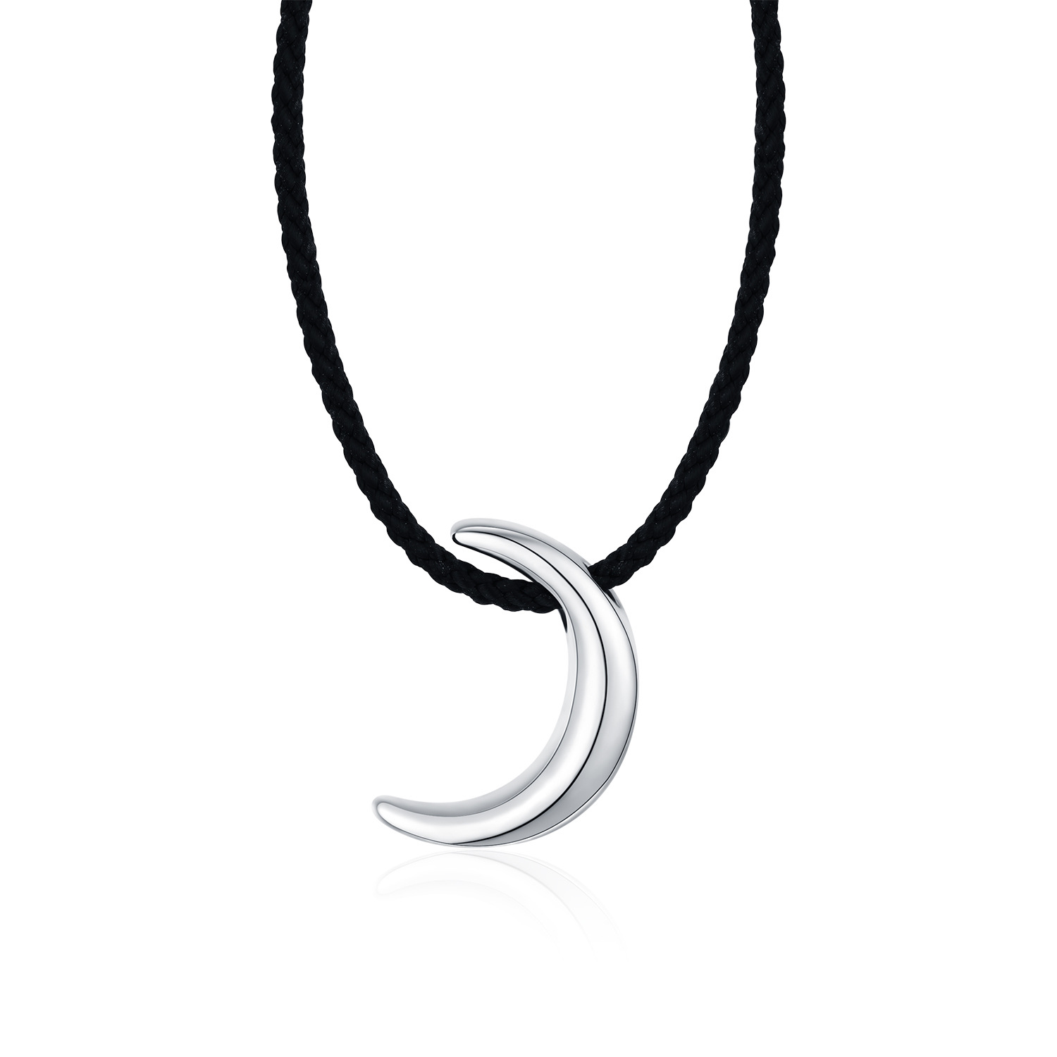 The S925 Silver Adjustable Moon Pendant Choker - Image 5