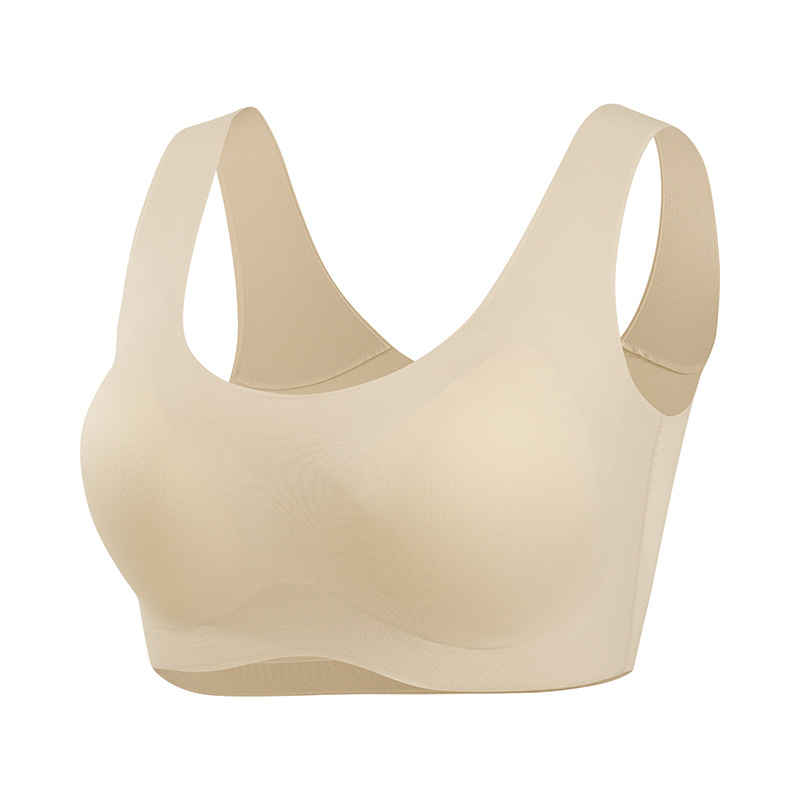 The Seamless Mulberry Silk Wire-Free Bra with Latex Cup - Image 5