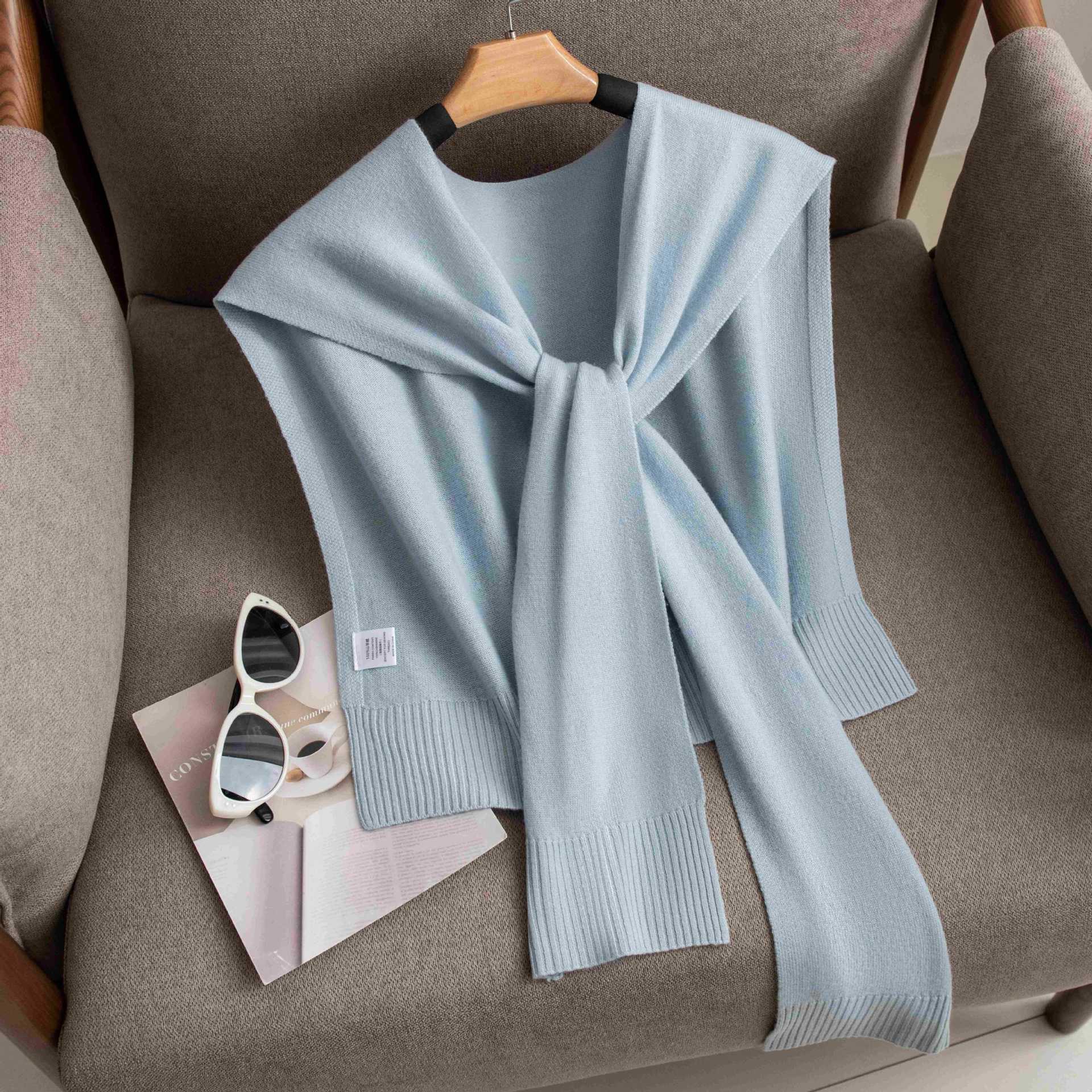 The Cashmere Knit Shawl Wrap Scarf