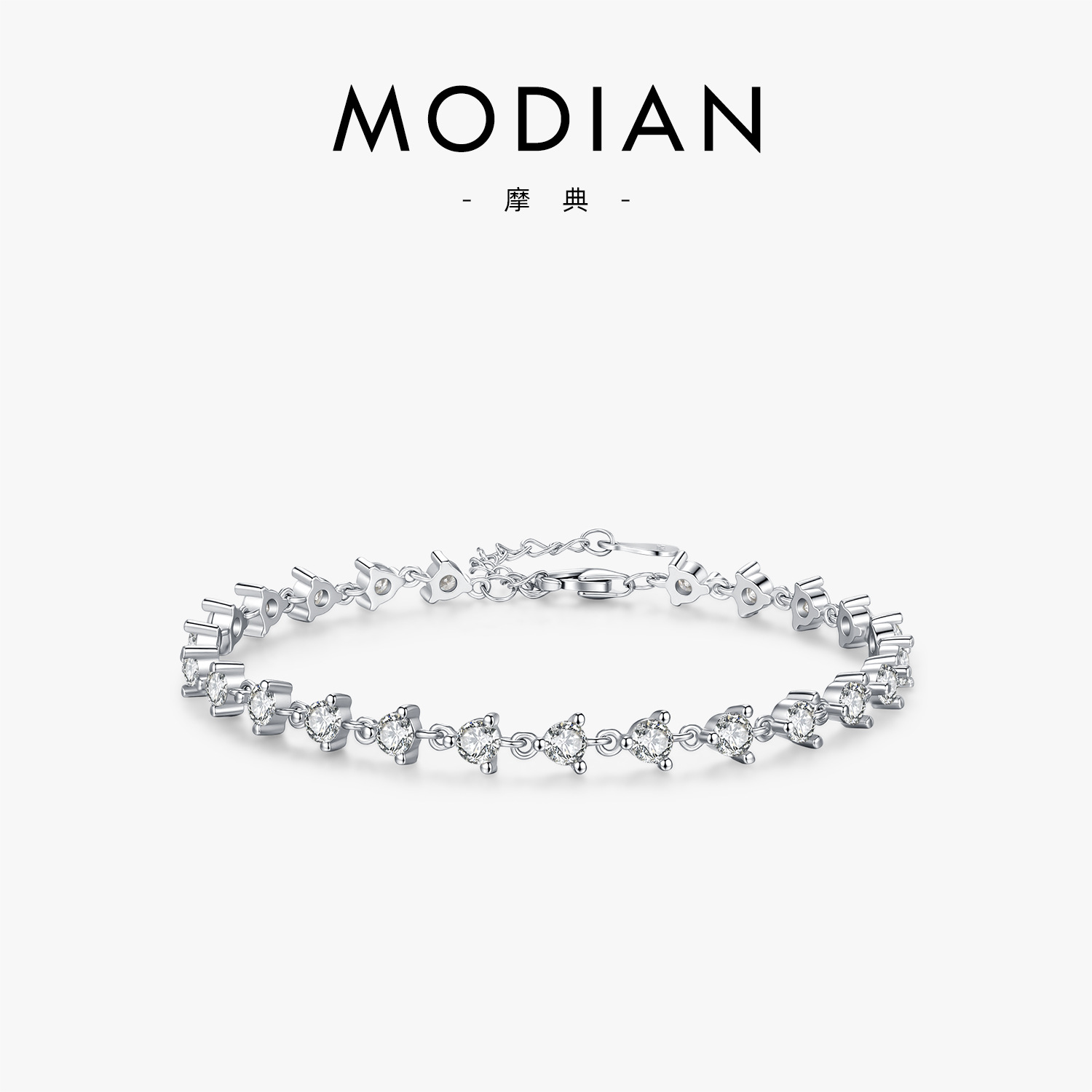 The D Color Moissanite S925 Sterling Silver Tennis Bracelet