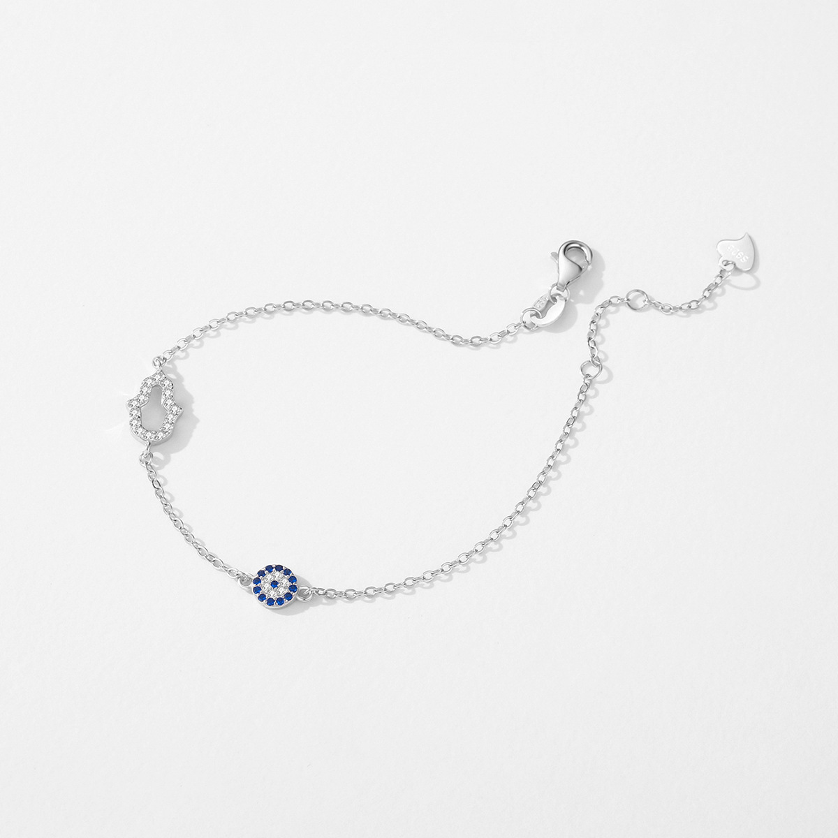 The S925 Sterling Silver Blue Eye Bracelet - Image 4
