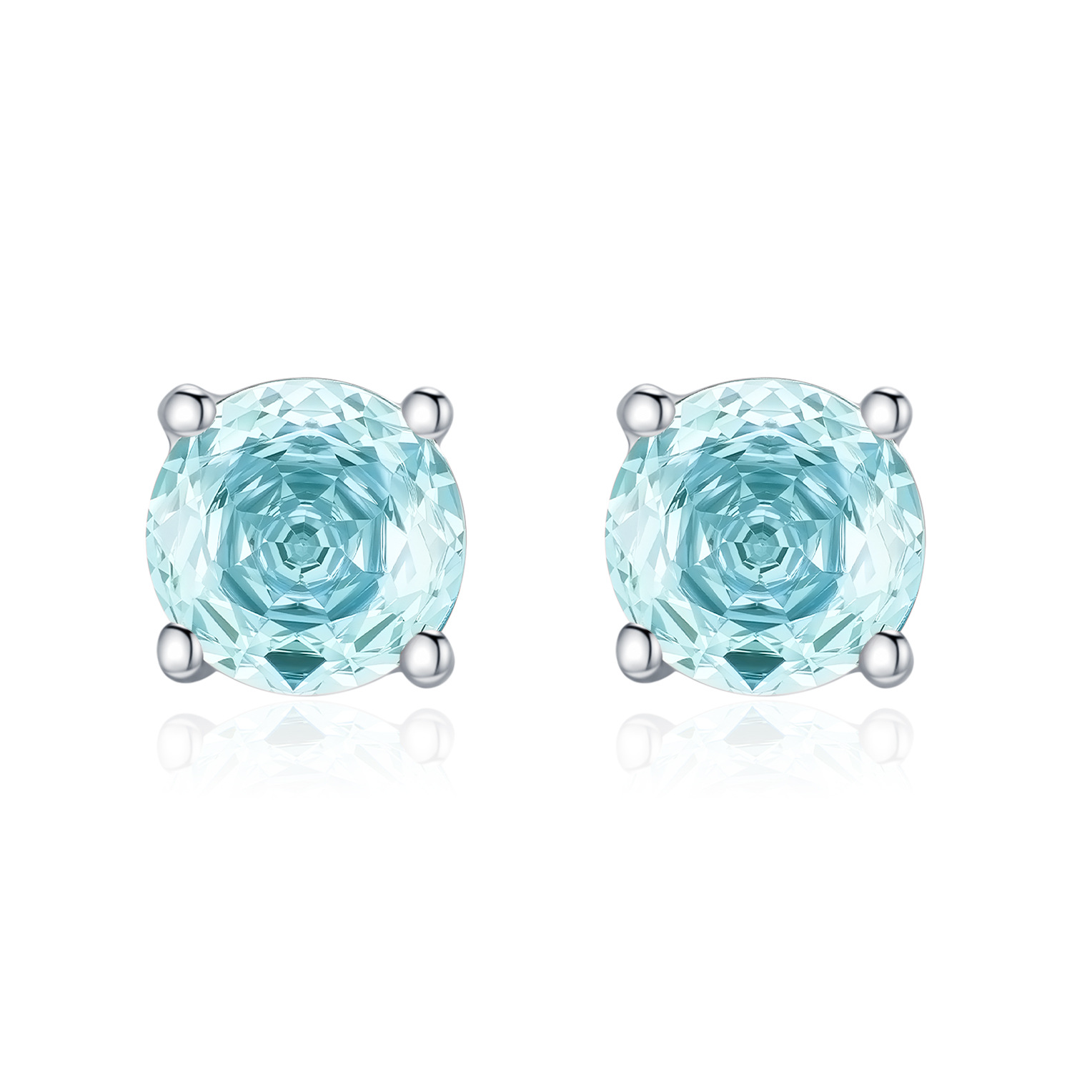 The S925 Sterling Silver Rose Cut Stud Earrings - Image 5